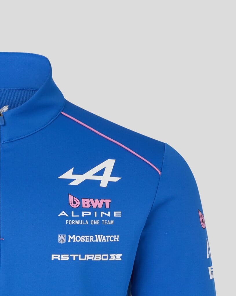 Alpine Racing F1 2026 Team 1/4 Zip Mid-Layer Sweatshirt - Lapis Blue Sweatshirt Alpine