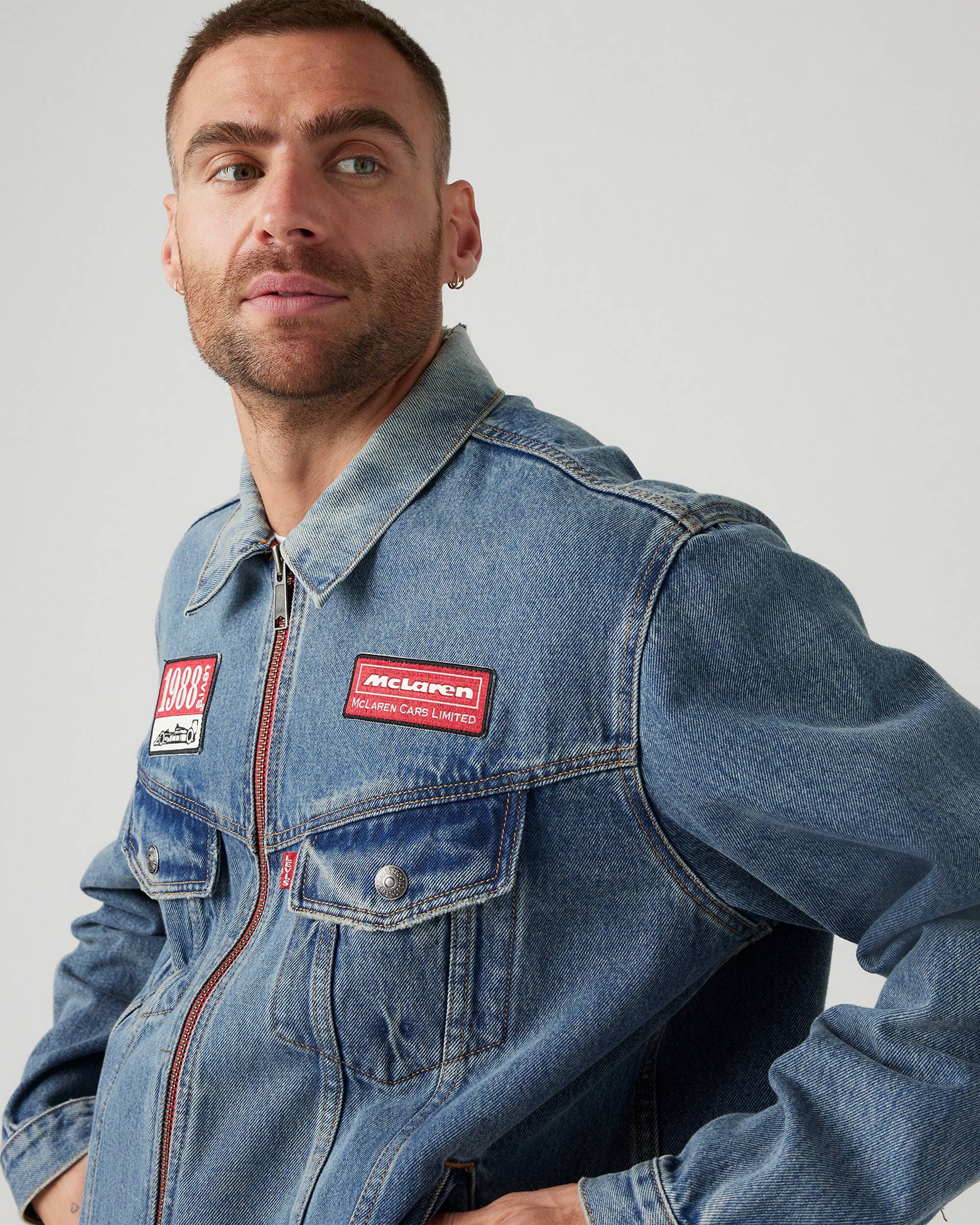 McLaren F1 x Levis Heritage Trucker Jacket - Medium Indigo Jackets McLaren