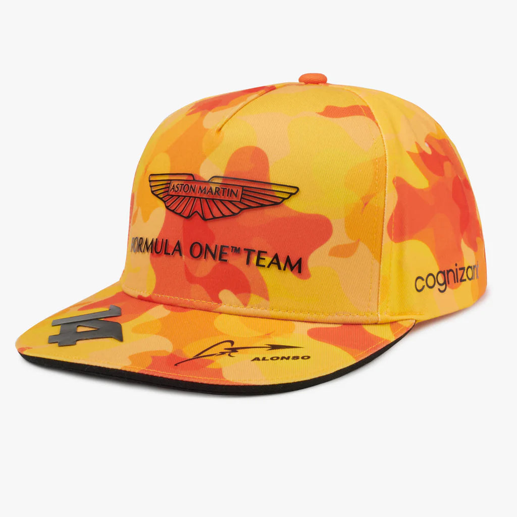 Aston Martin Cognizant F1 Fernando Alonso Special Edition Spain GP Hat- Camo Hats Aston Martin F1 