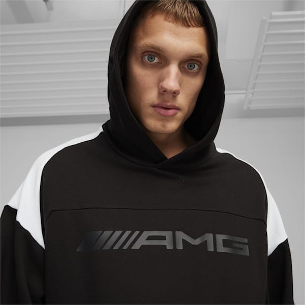Mercedes AMG Puma Motorsports Men's Statement Hoodie - Black Hoodies Mercedes AMG Petronas