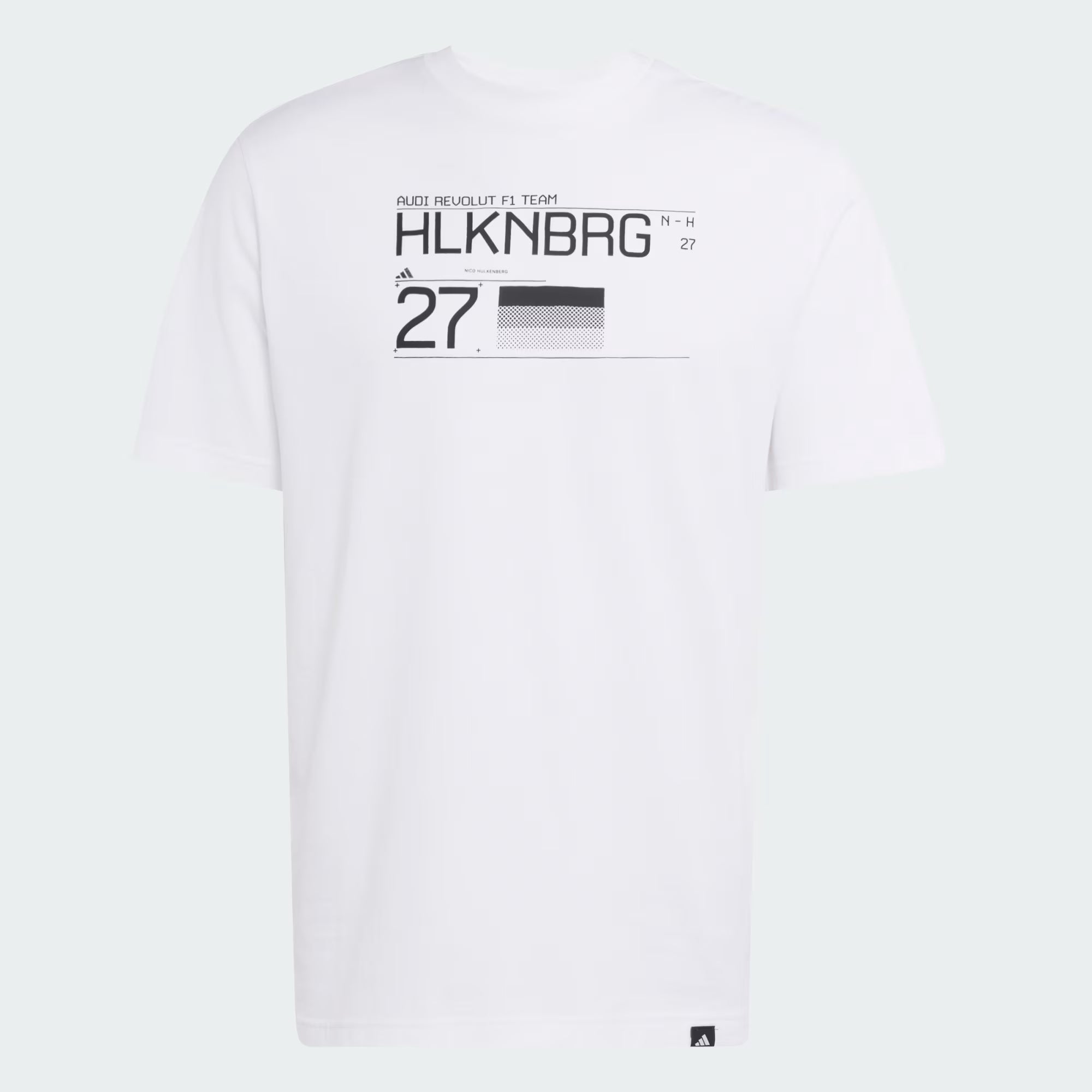 Audi Formula One Men's Team Nico Hulkenberg Graphic T-Shirt - White T-shirts Audi F1