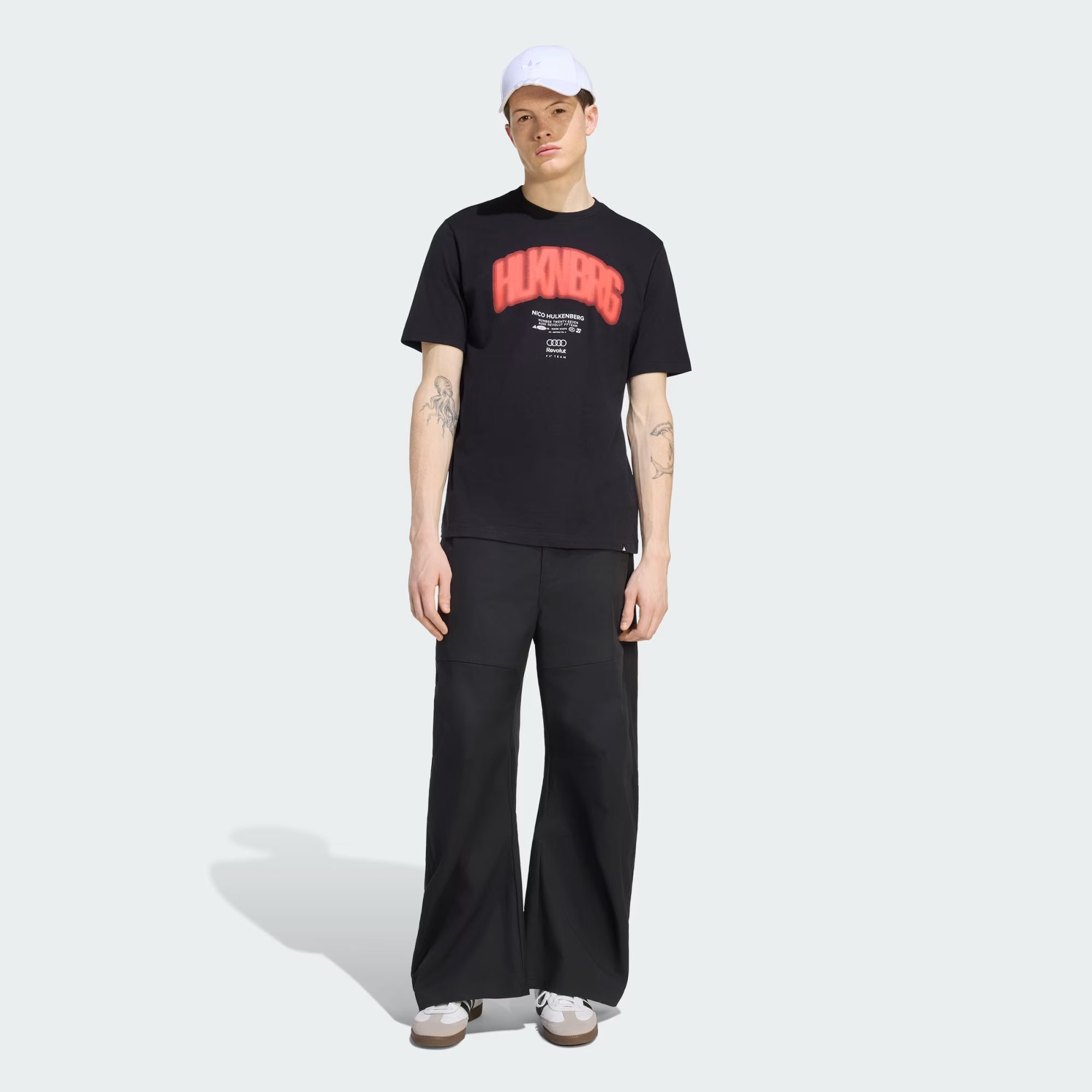 Audi Formula One Men's Team Nico Hulkenberg Graphic T-Shirt - Black T-shirts Audi F1