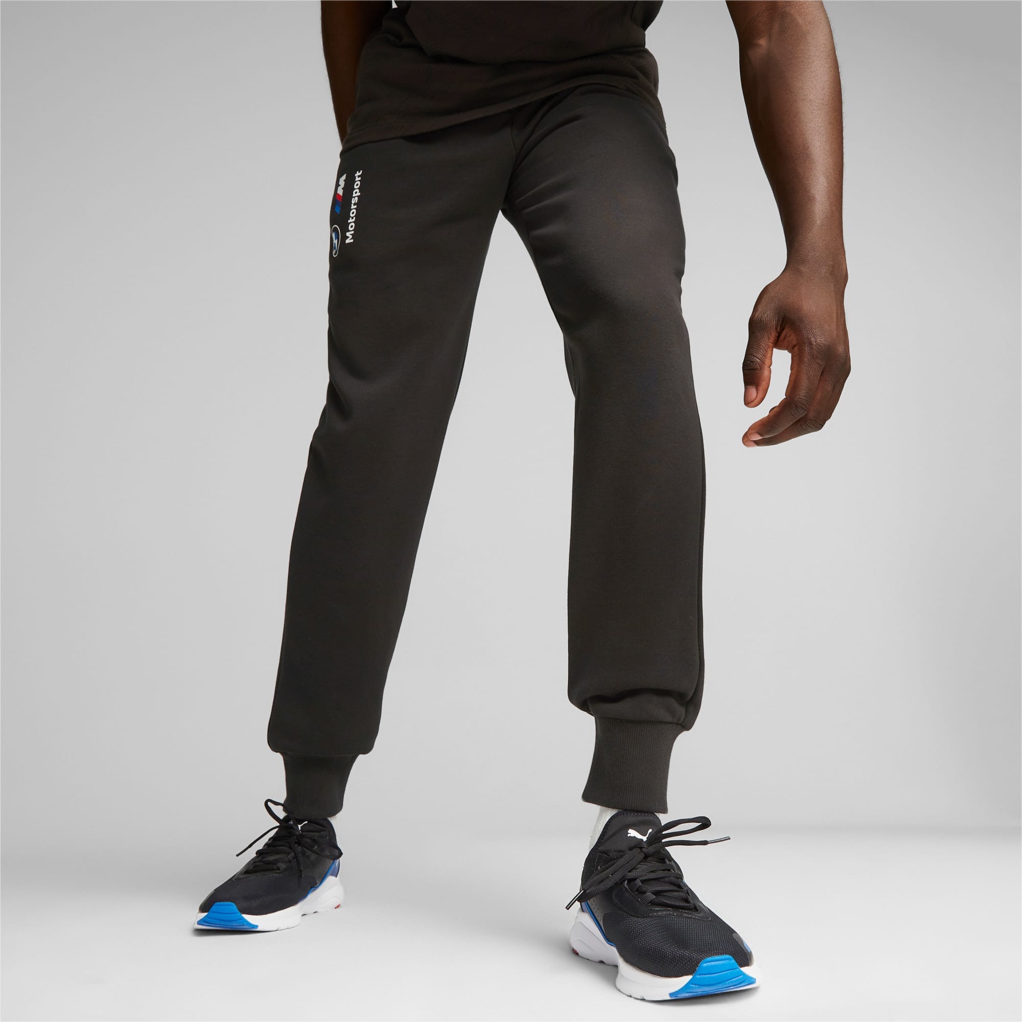 BMW M Motorsport Puma Men's Essentials Fleece Joggers - Black Pants BMW Motorsports