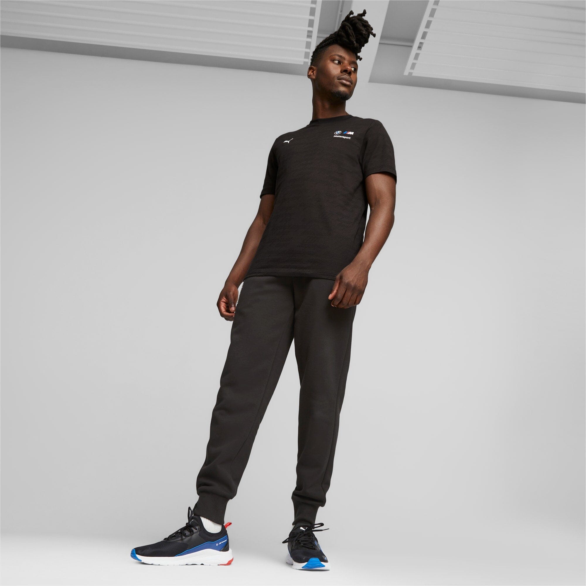 BMW M Motorsport Puma Men's Essentials Fleece Joggers - Black Pants BMW Motorsports