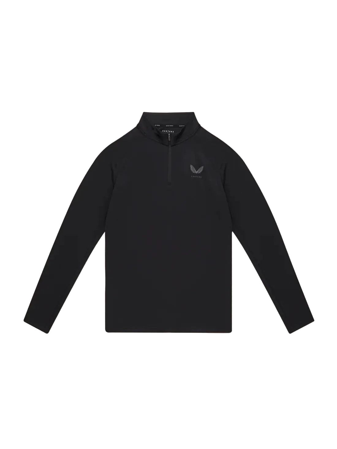 Castore Men's Mainline 1/4 Zip Tops - Black Sweatshirt Castore Mainline