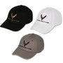 Corvette Kids Dad Baseball Hat - Youth Black/White/Grey Hats Corvette