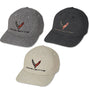 Corvette Premium Heather FlexFit Baseball Hat -Silver/Navy Hats Corvette