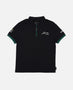 Aston Martin Cognizant F1 Kimoa Fernando Alonso Men's Lifestyle Polo-Shirt - Black Polos Aston Martin F1
