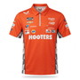 Nascar Hendrick Motorsport Hooters Team Kit Polo Shirt - Orange Polos Hendrick Motorsport