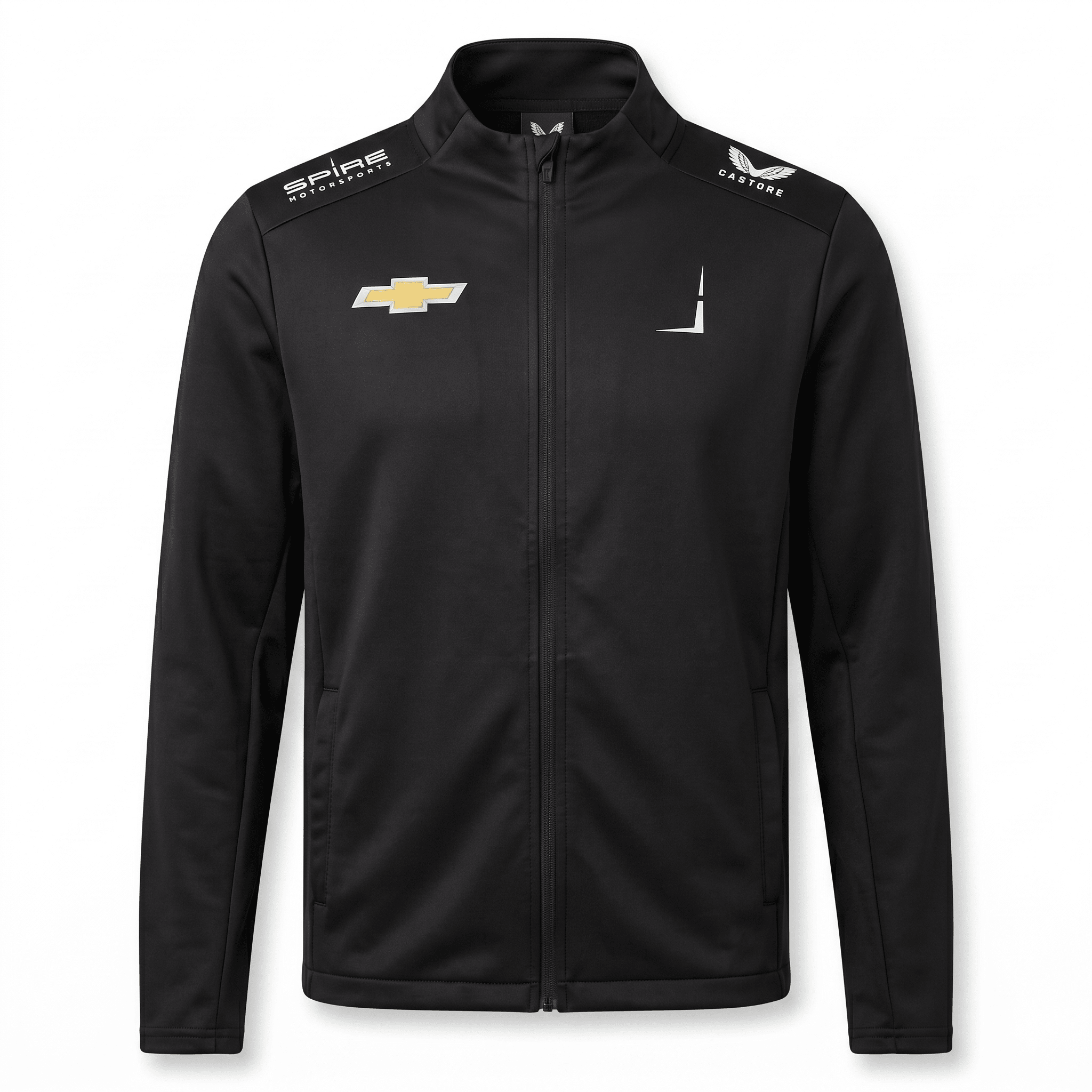 Nascar Spire Motorsport Men's Team Softshell Jacket - Caviar Black Jackets Spire Motorsports