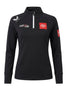 Joe Gibbs Racing Women's 1/4 Zip Midlayer - Caviar Black Sweatshirt Joe Gibbs Racing