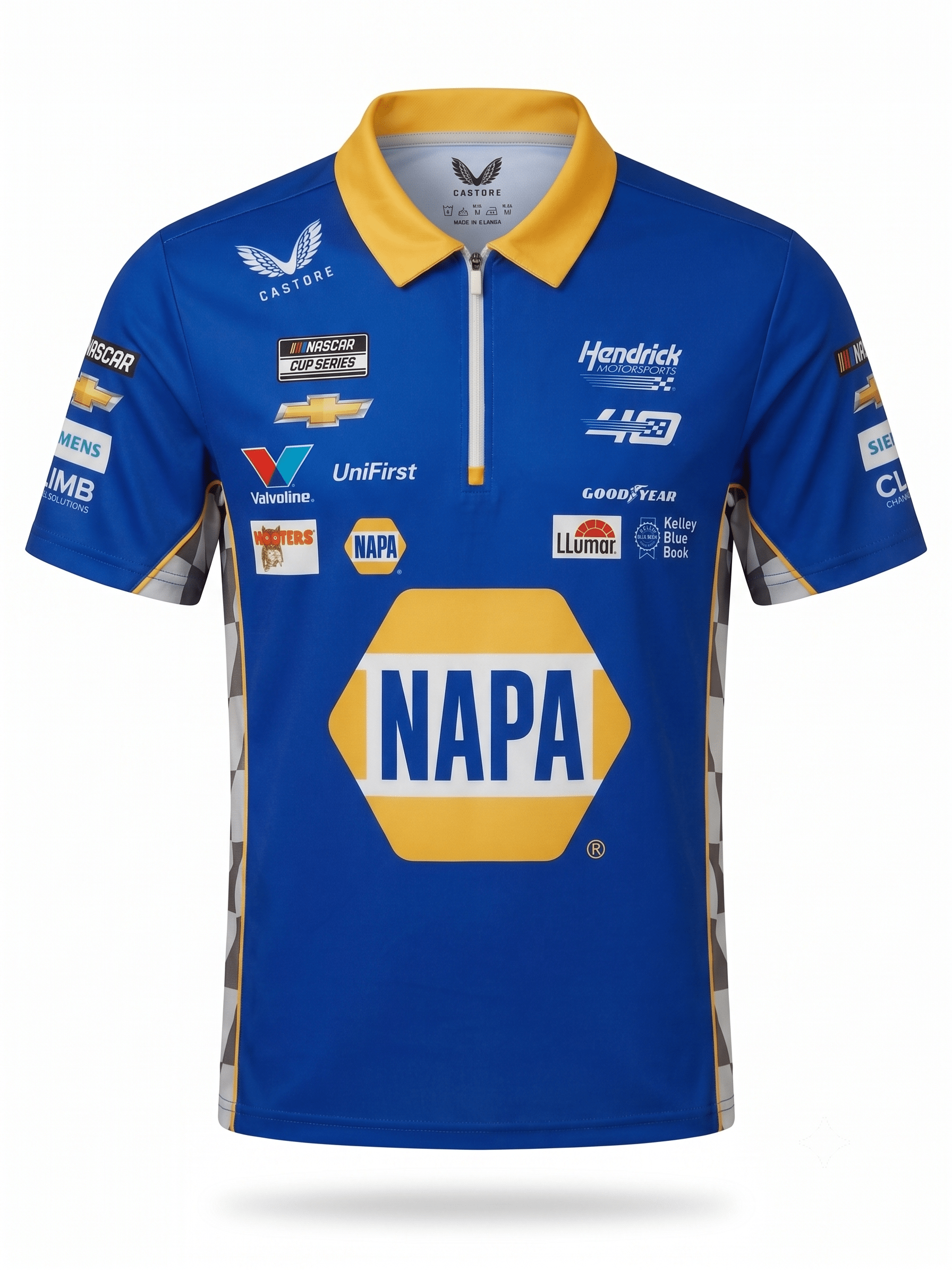 Nascar Hendrick Motorsport Napa Team Kit Polo Shirt - Navy Polos Hendrick Motorsport