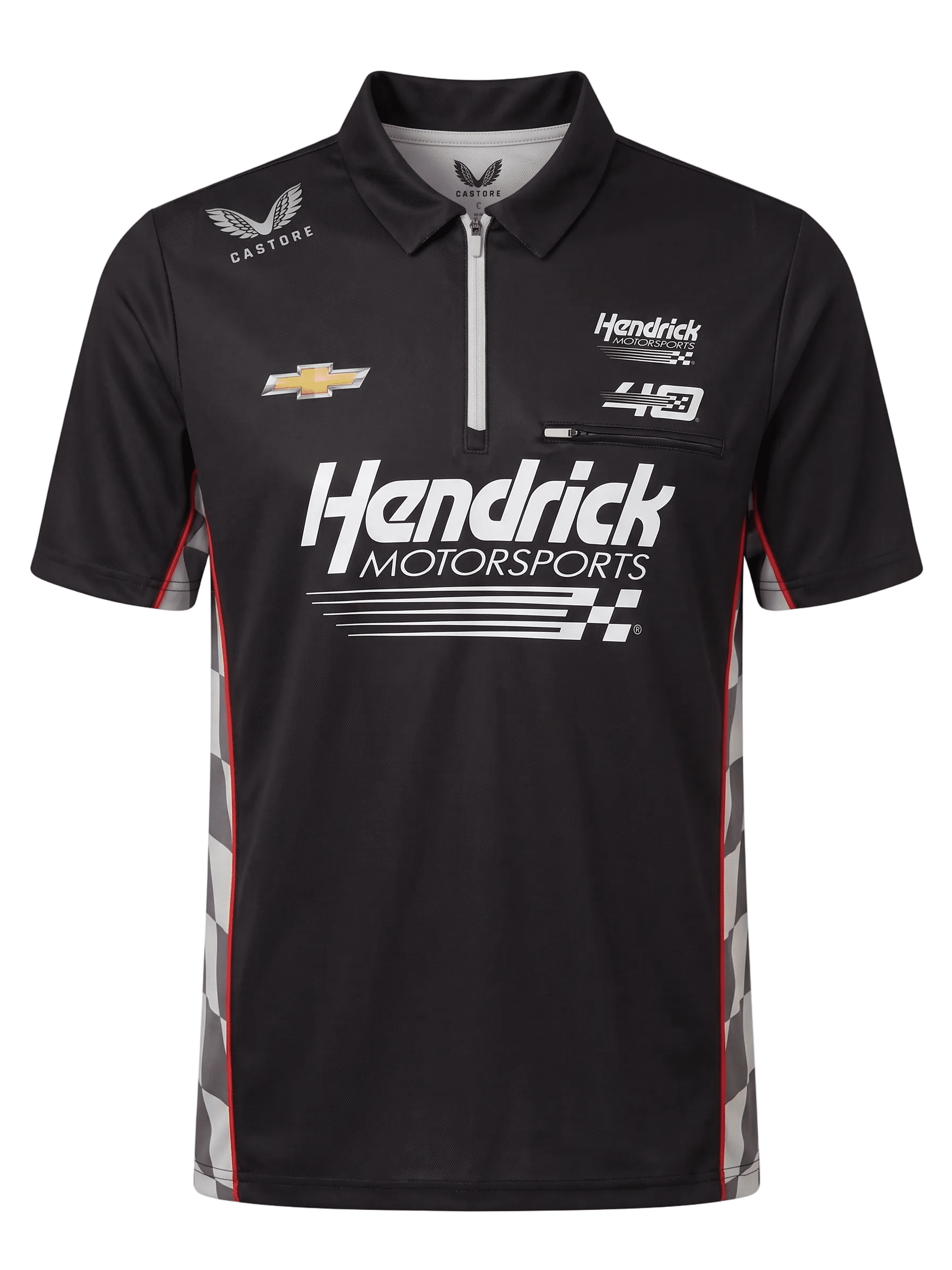 Nascar Hendrick Motorsport Team Kit Polo Shirt - Caviar Black Polos Hendrick Motorsport