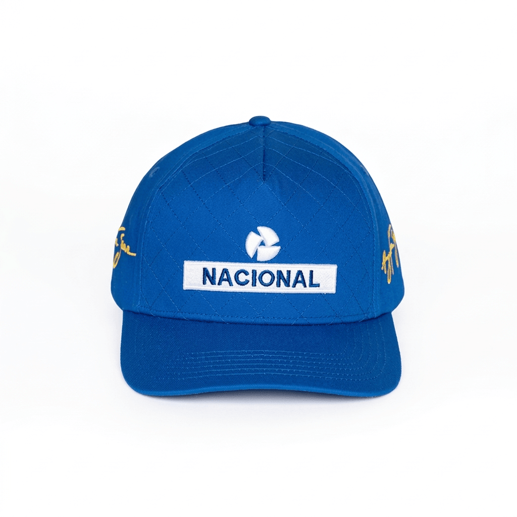 Ayrton Senna F1 Nacional Quilted Hat - Blue Hats Ayrton Senna