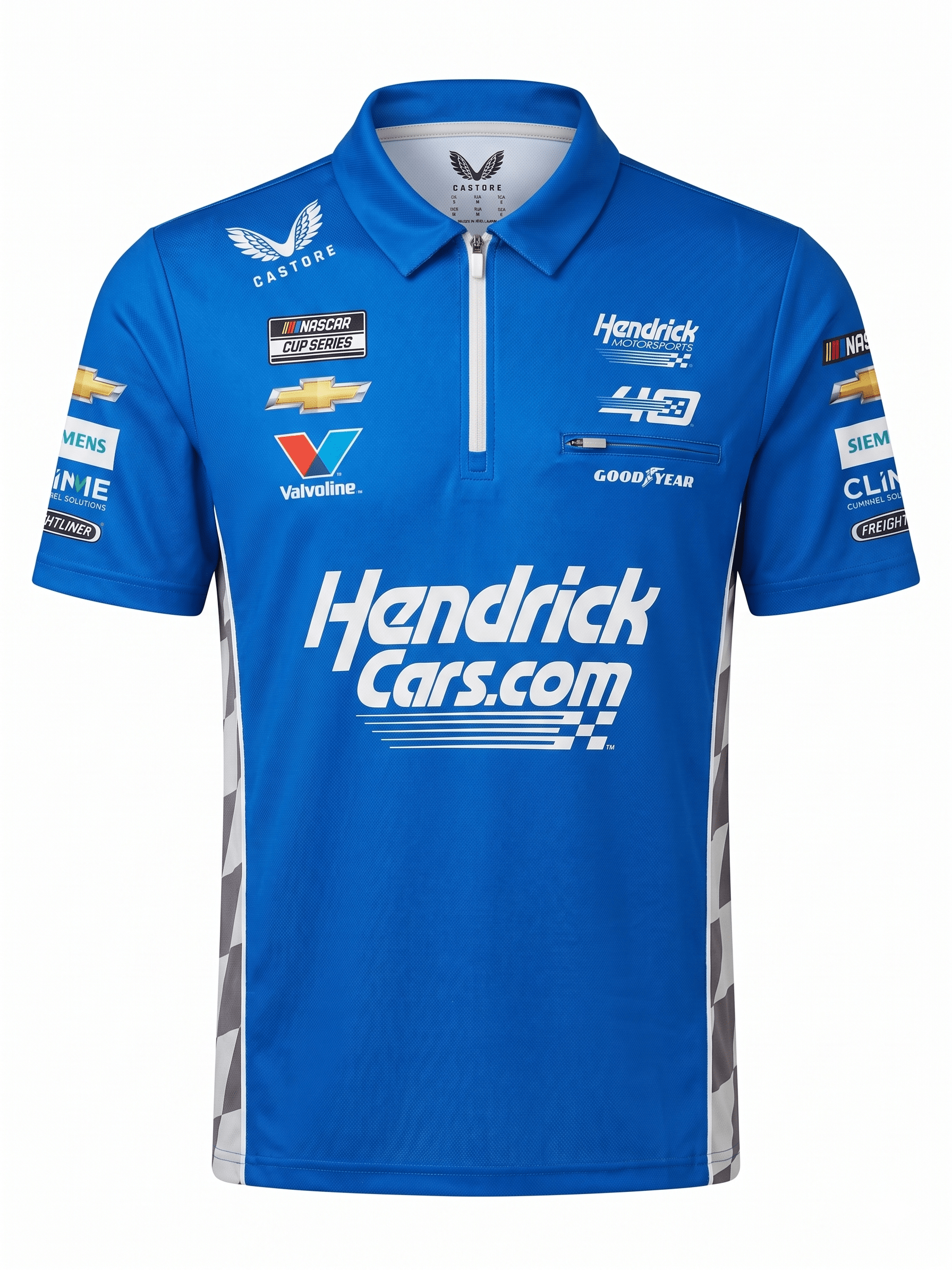 Nascar Hendrick Motorsport Kyle Larson Away Team Kit Polo Shirt - Blue Polos Hendrick Motorsport