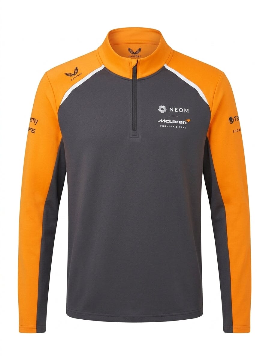 McLaren Formula E 2025 Men's Team 1/4 Zip Top - Phantom Sweatshirt McLaren Formula E