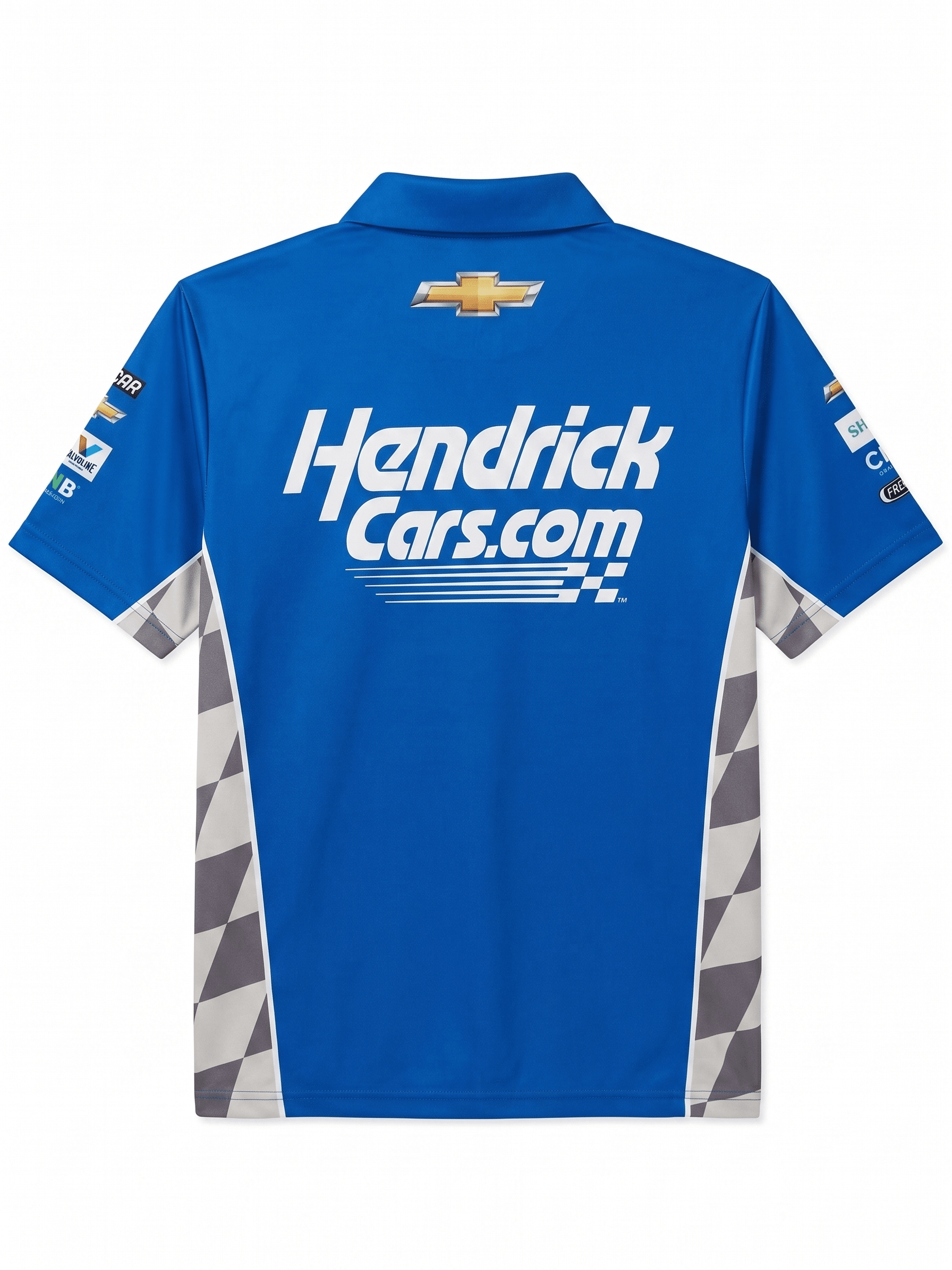 Nascar Hendrick Motorsport Kyle Larson Away Team Kit Polo Shirt - Blue Polos Hendrick Motorsport