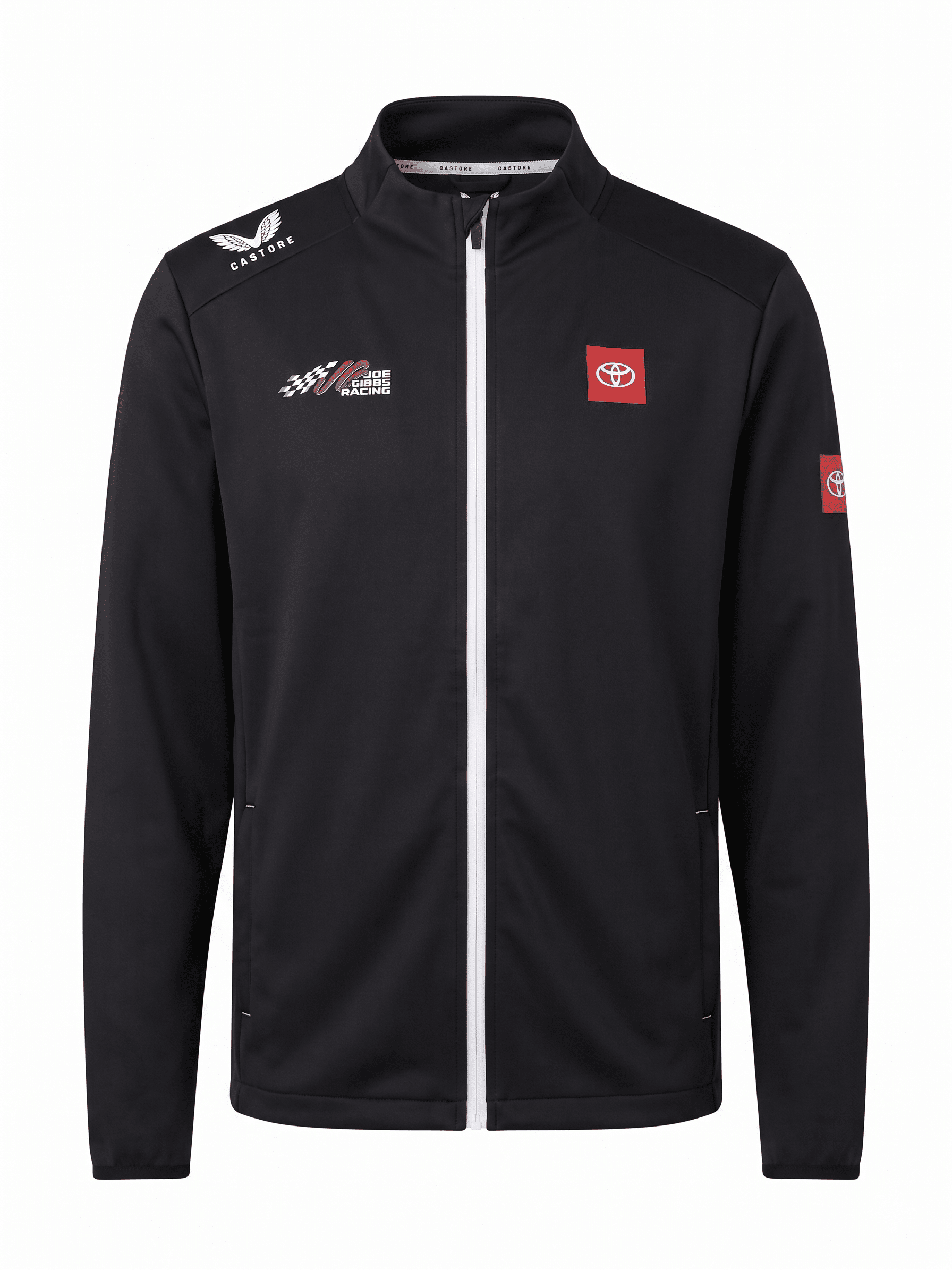 Joe Gibbs Racing Men's Team Softshell Jacket - Caviar Black Jackets Joe Gibbs Racing