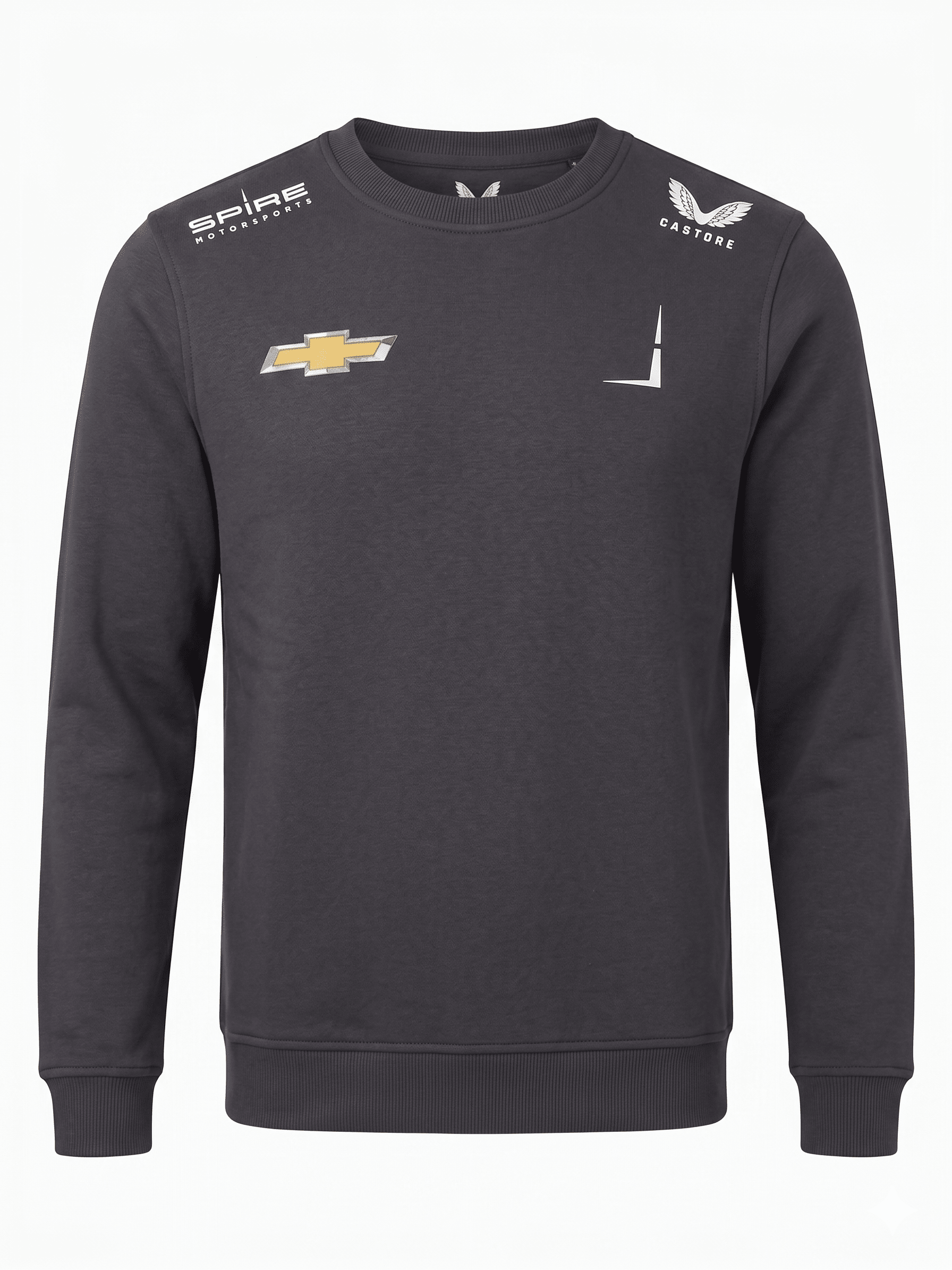 Nascar Spire Men's Motorsports Team Crew Neck Sweatshirt - Caviar Black Sweatshirt Nascar