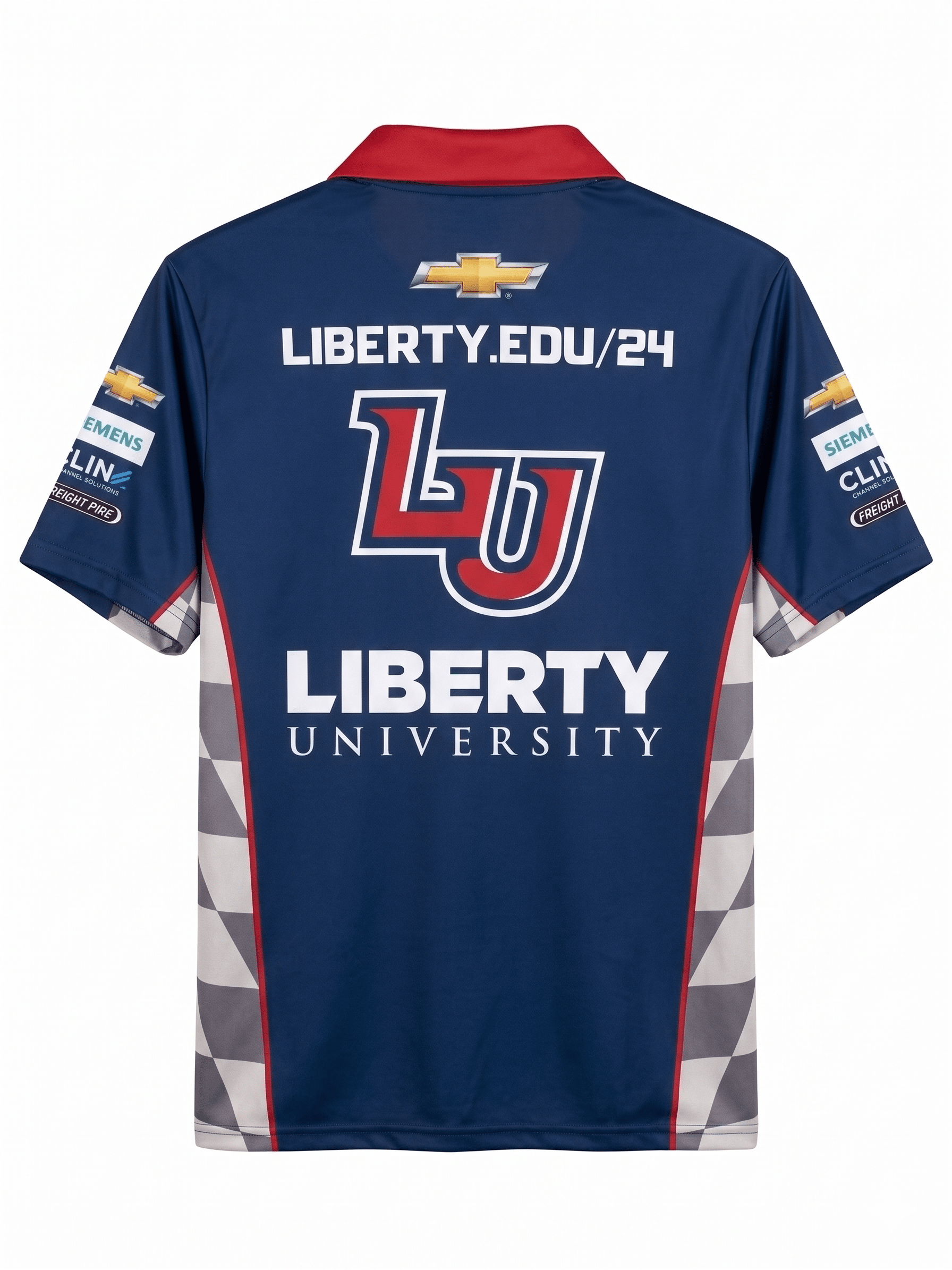 Nascar Hendrick Motorsport Liberty University Team Kit Polo Shirt - Navy Polos Hendrick Motorsport