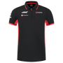 Haas Racing F1 2024 Men's Team Fitted Polo Shirt - Black Polos Haas F1 Racing Team