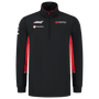 Haas Racing F1 2024 Team 1/4 Zip Fitted Sweater - Black Sweaters Haas F1 Racing Team