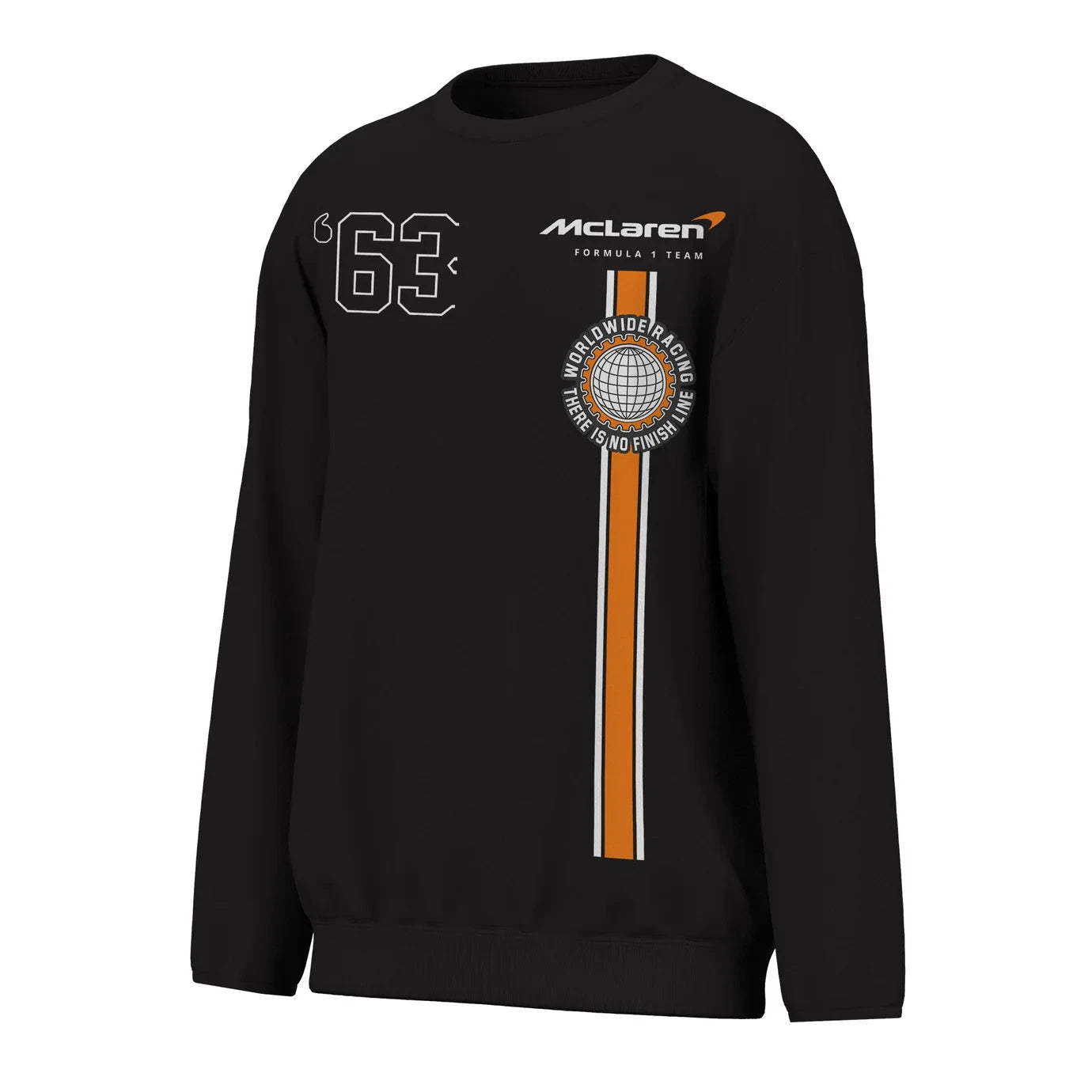 McLaren F1 x Outerstuff Men's Race Life Style Fleece Crew Sweatshirt - Black Sweatshirt McLaren-Castore