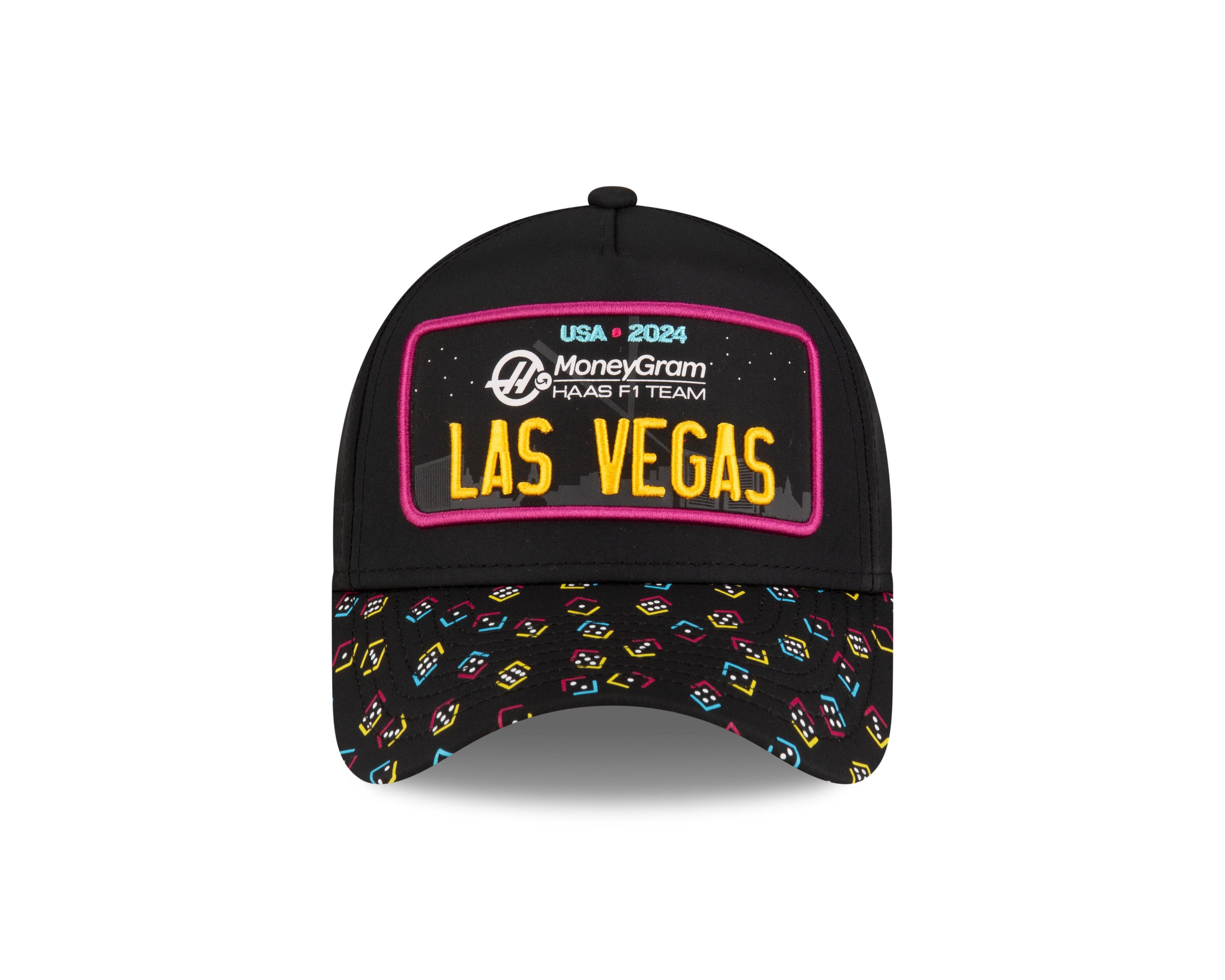 Haas Racing F1 Special Edition Las Vegas GP New Era E-Frame Hat - Black Hats Haas F1 Racing Team