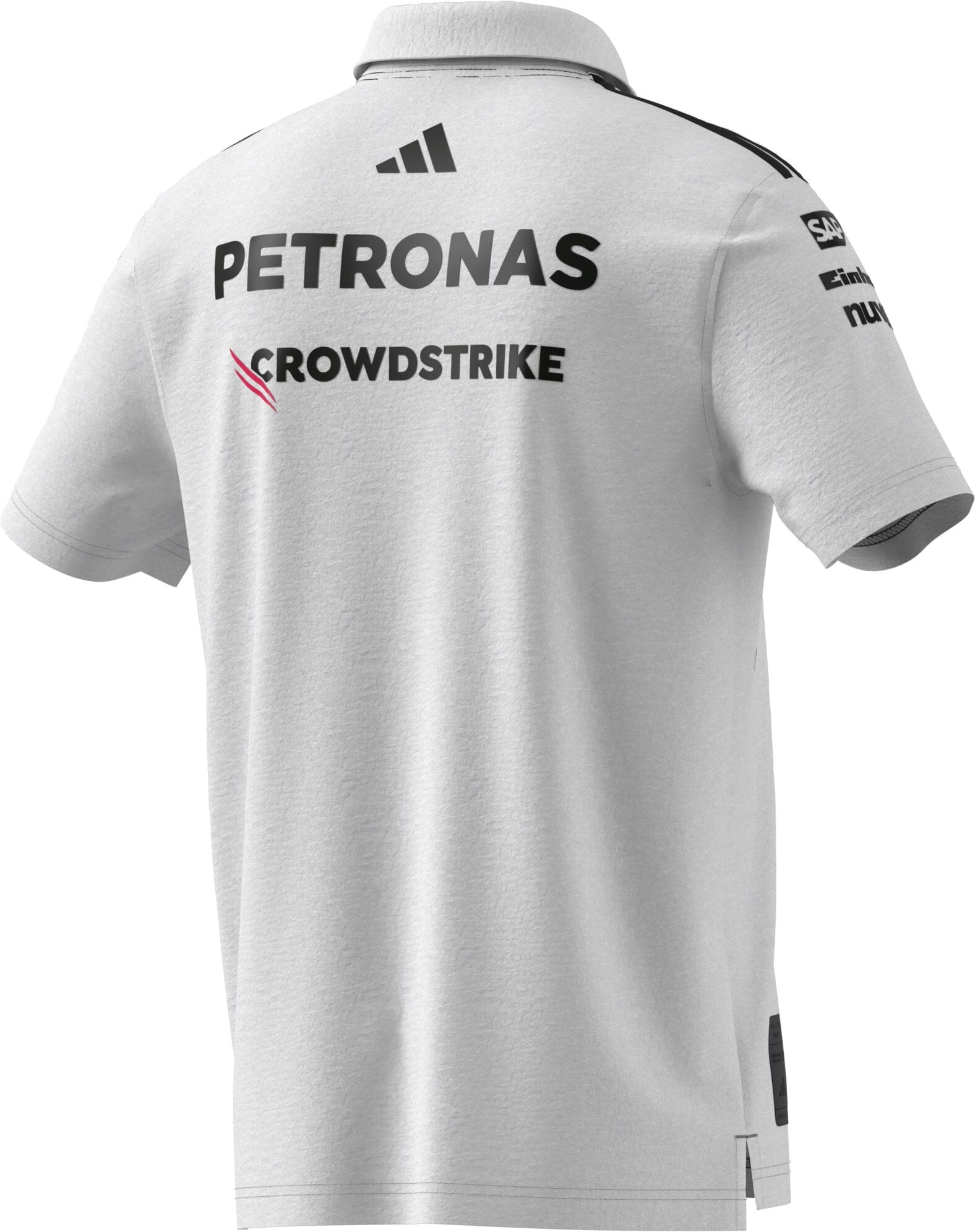 Mercedes - AMG Petronas Formula One 2025 Men's Team Polo Shirt - White/Black Polos Mercedes AMG Petronas