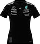 Mercedes - AMG Petronas Formula One 2025 Women's Team Driver Jersey - Black/White T-shirts Mercedes AMG Petronas XXS Black