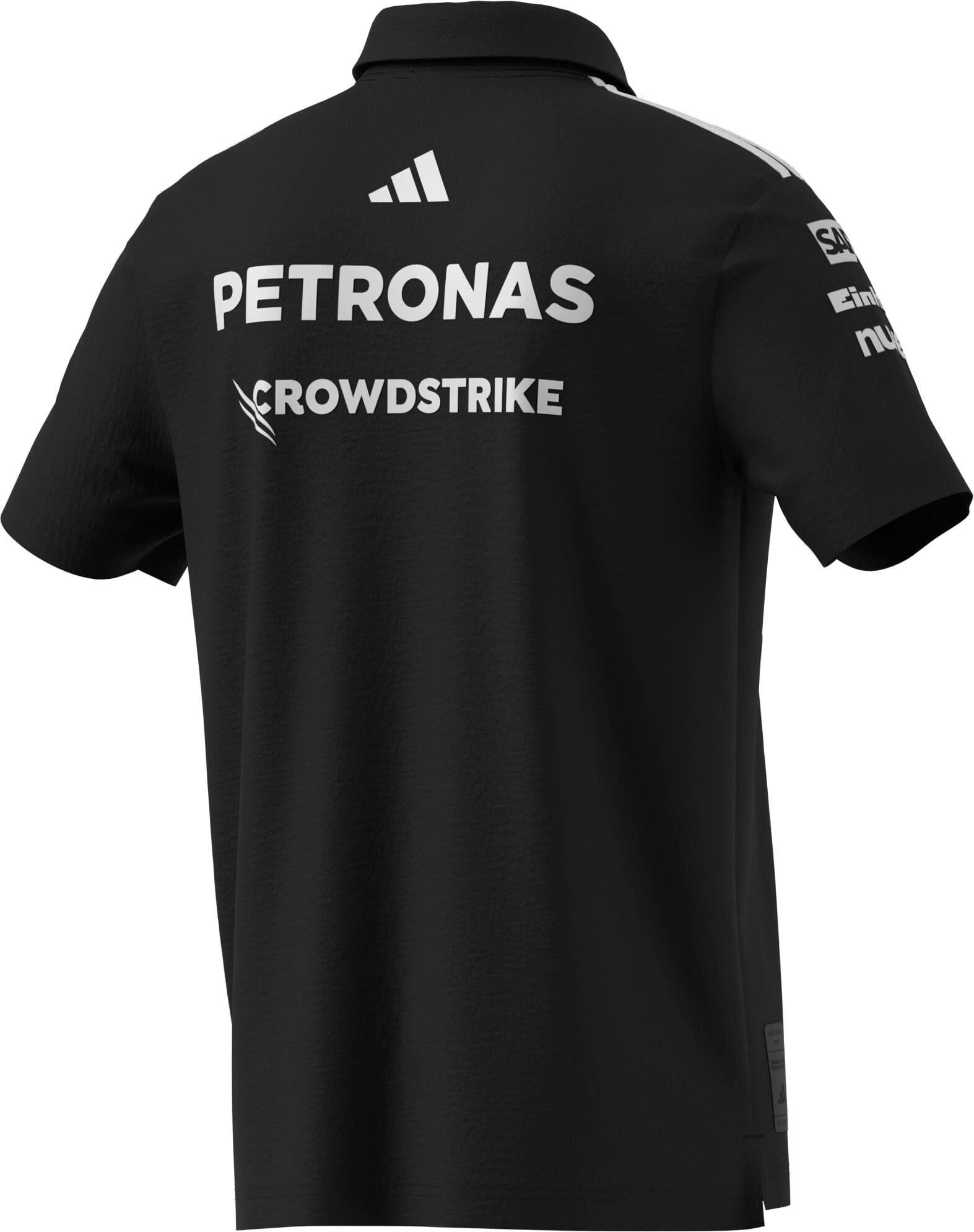 Mercedes - AMG Petronas Formula One 2025 Men's Team Polo Shirt - White/Black Polos Mercedes AMG Petronas