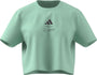 Mercedes - AMG Petronas Formula One Women's Premium Woven Crop T-Shirt - Frozen Green T-shirts Mercedes AMG Petronas