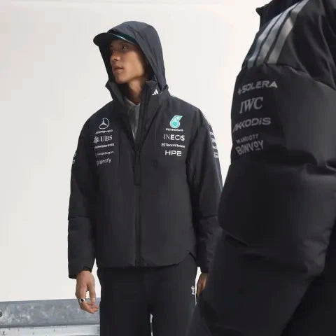 Mercedes - AMG Petronas Formula One 2026 Men's Team Jacket - Black Jackets Mercedes AMG Petronas