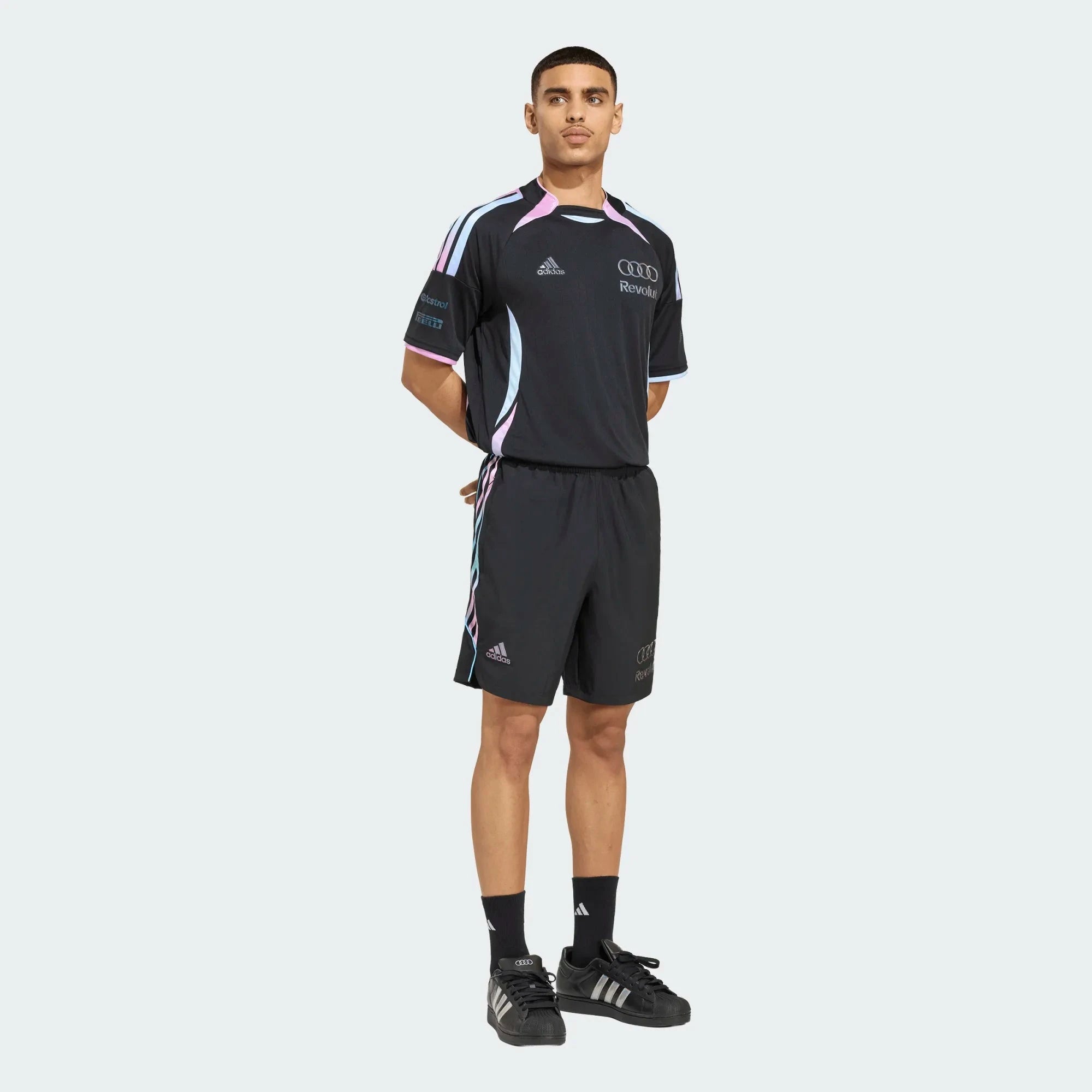 Audi Formula One Men's 2026 Special Edition Miami GP Team Driver Jersey - Black T-shirts Audi F1