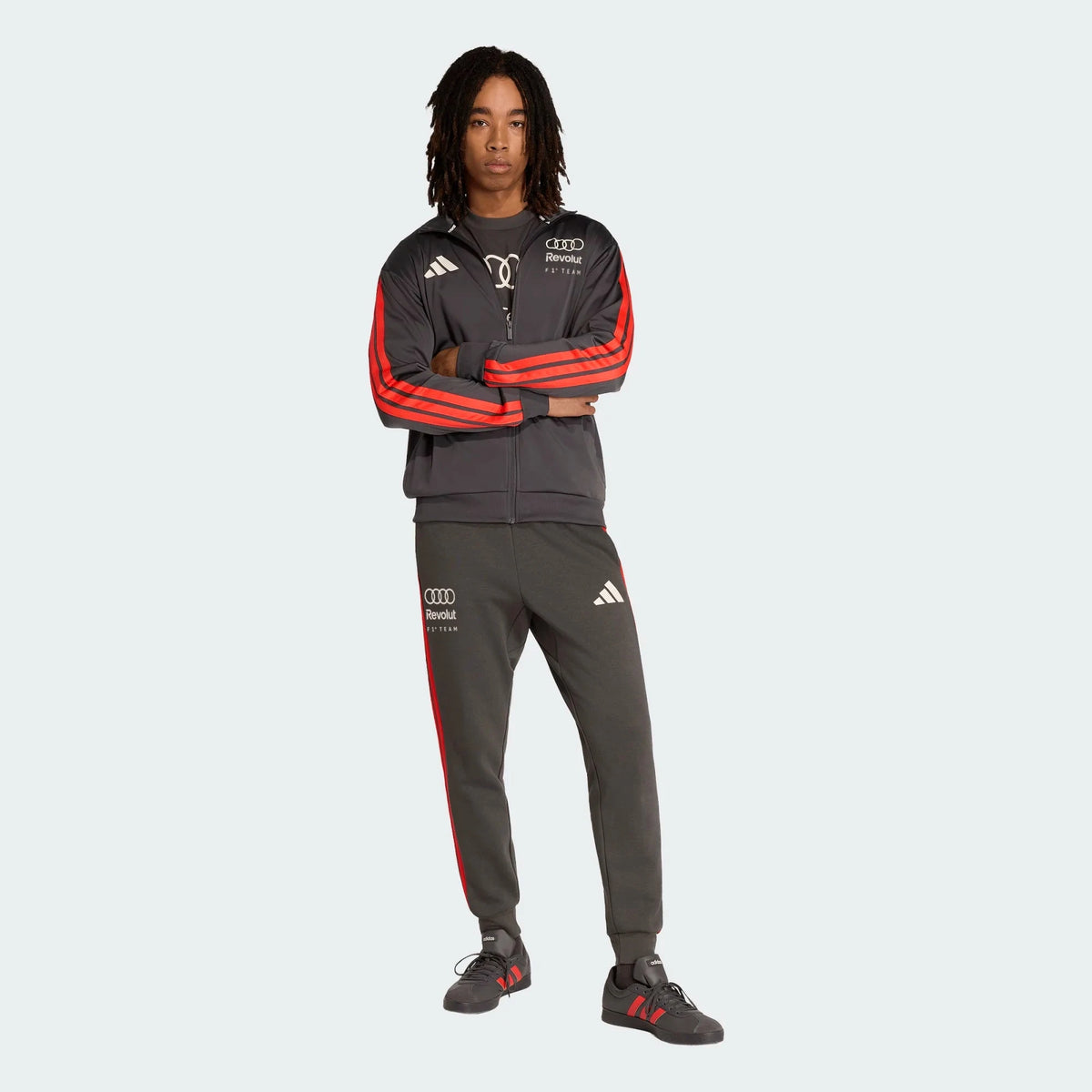 Audi Formula One Men's Team DNA Track Jacket - Gray Jackets Audi F1