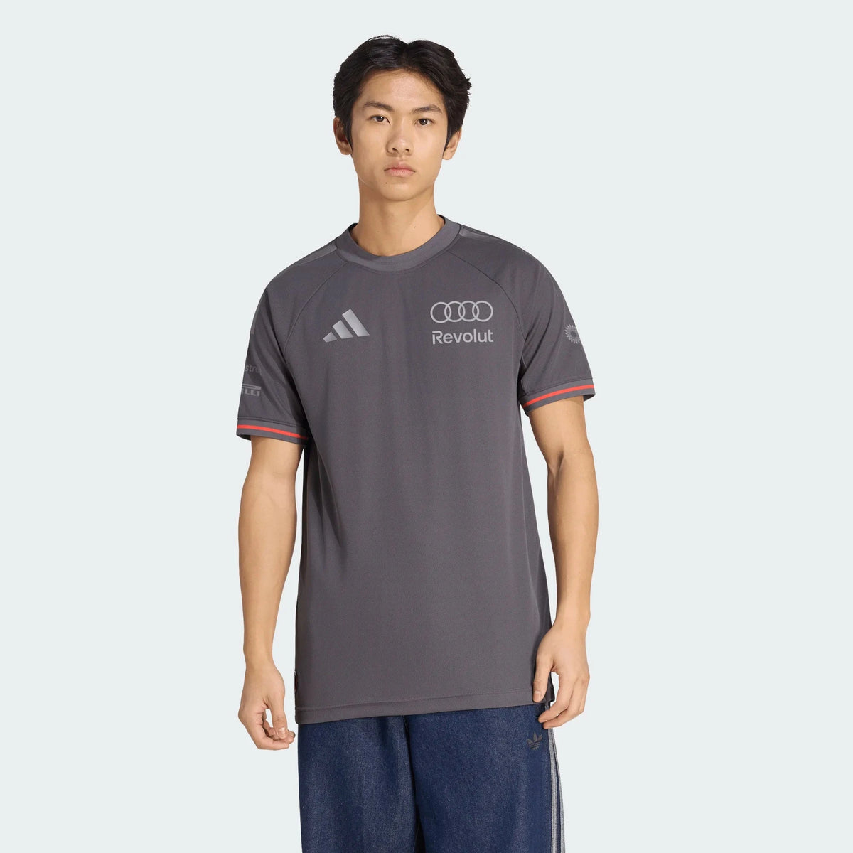 Audi Formula One Men's 2026 Team Authentic T-Shirt - Gray T-shirts Audi F1