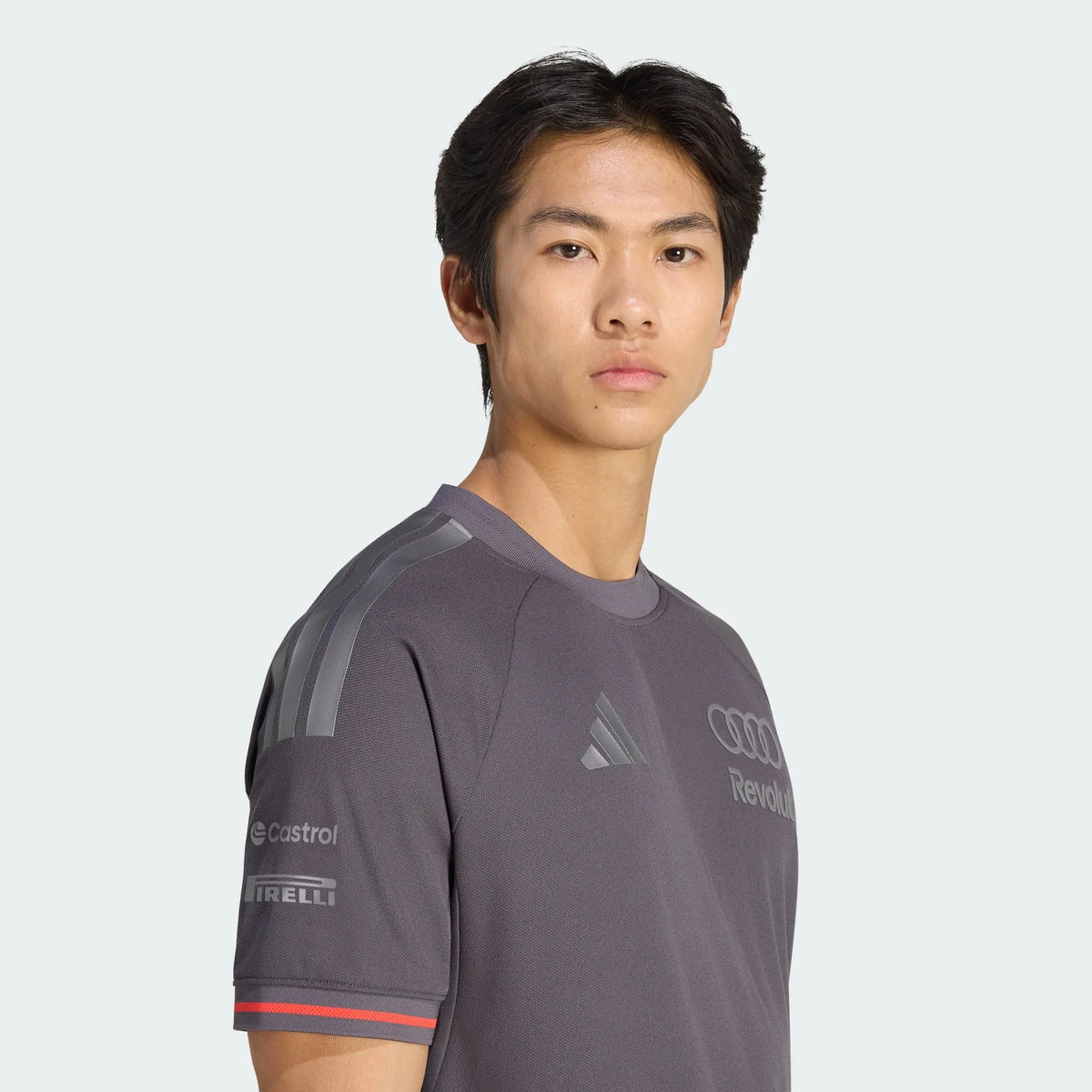 Audi Formula One Men's 2026 Team Authentic T-Shirt - Gray T-shirts Audi F1
