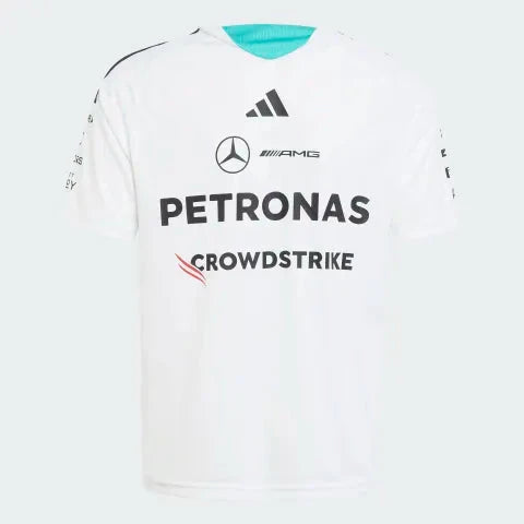 Mercedes - AMG Petronas Formula One 2026 Kids Team Driver Jersey - Youth Black/White T-shirts Mercedes AMG Petronas