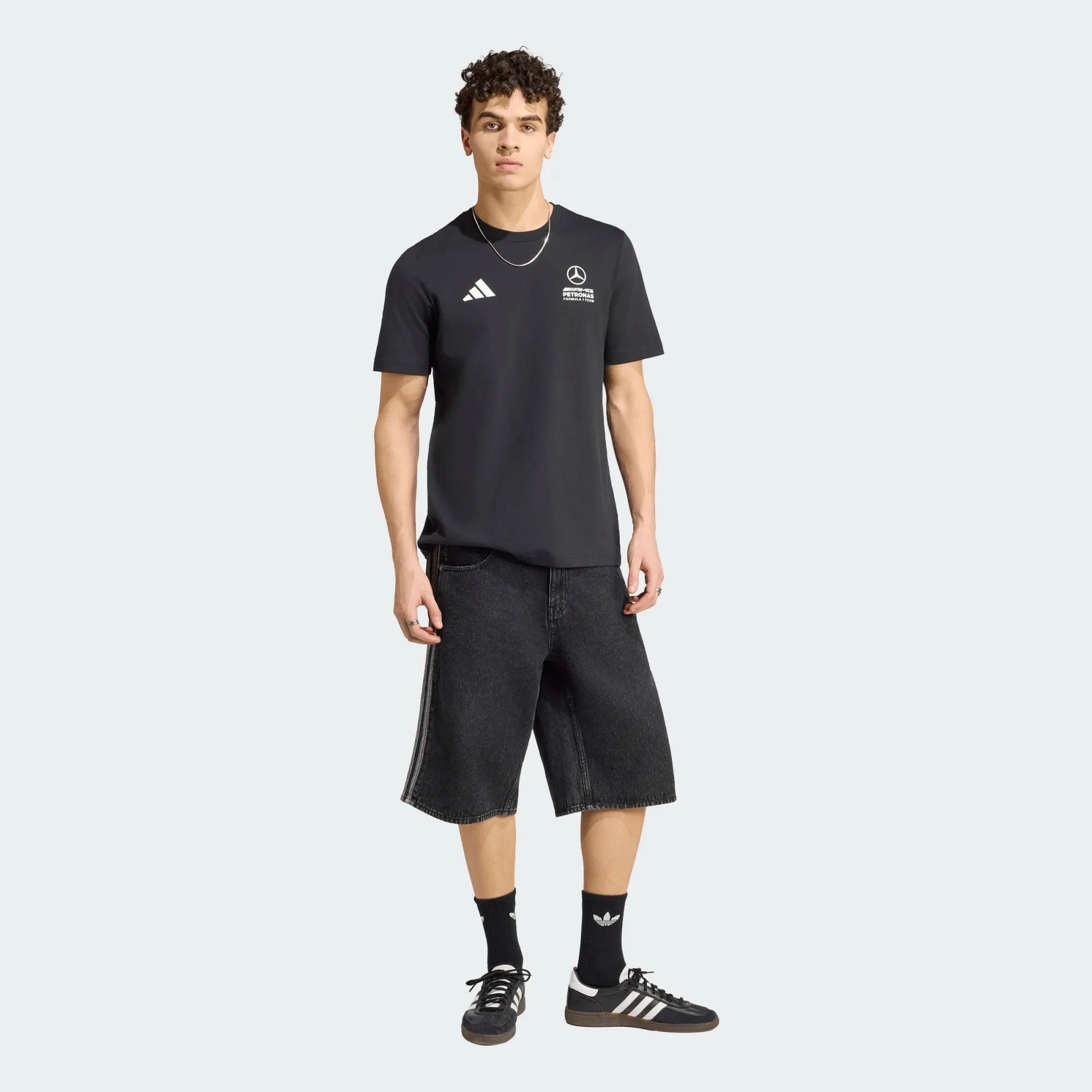 Mercedes - AMG Petronas F1 Men's Team Giro T-Shirt - Black T-shirts Mercedes AMG Petronas