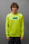 Aston Martin F1 Kimoa Fernando Alonso #14 Patch Sweatshirt - Lime Sweatshirt Aston Martin F1