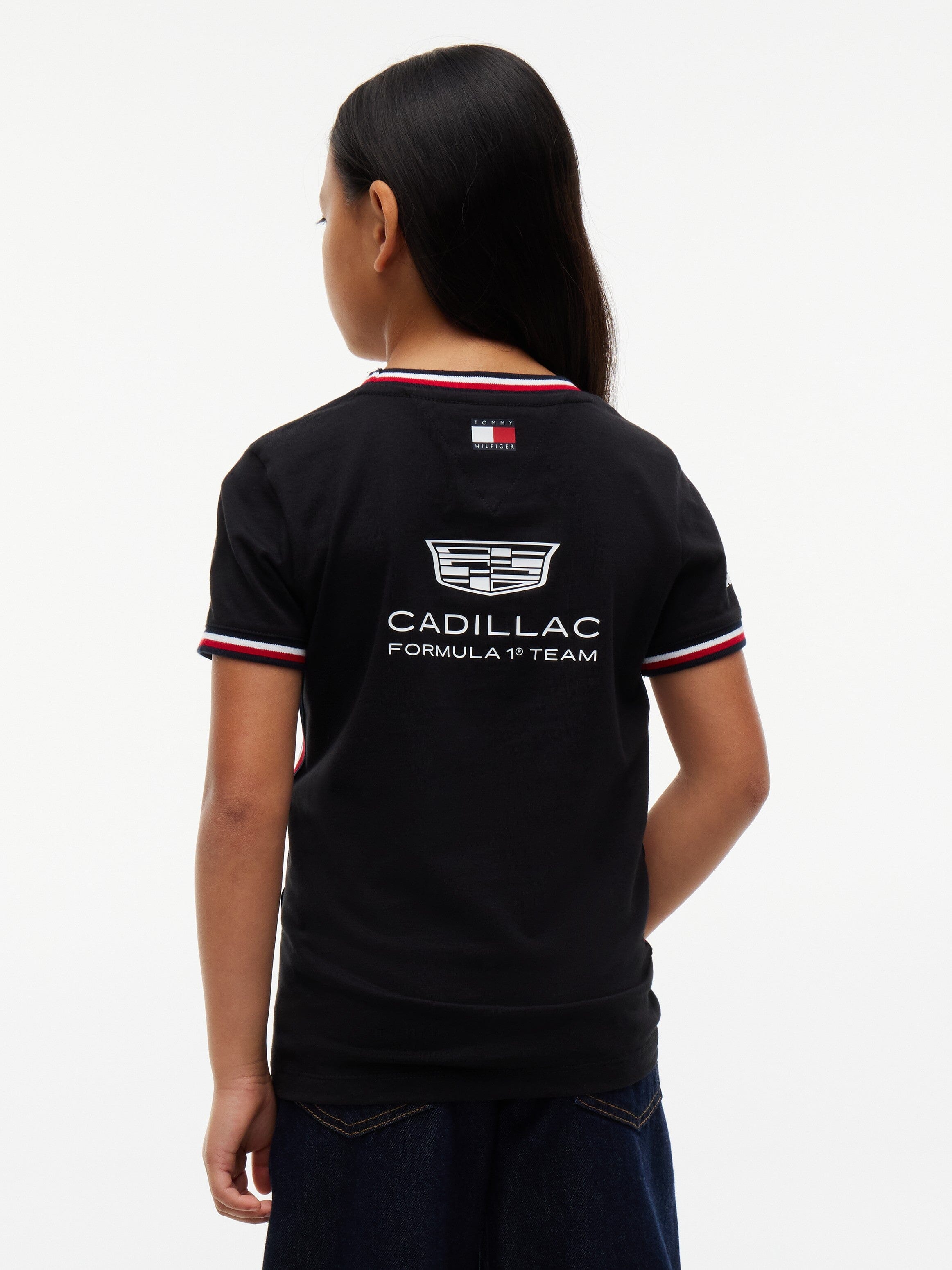 Cadillac F1 Racing Kids 2026 Team T-Shirt - Youth Black/White T-shirts Cadillac F1