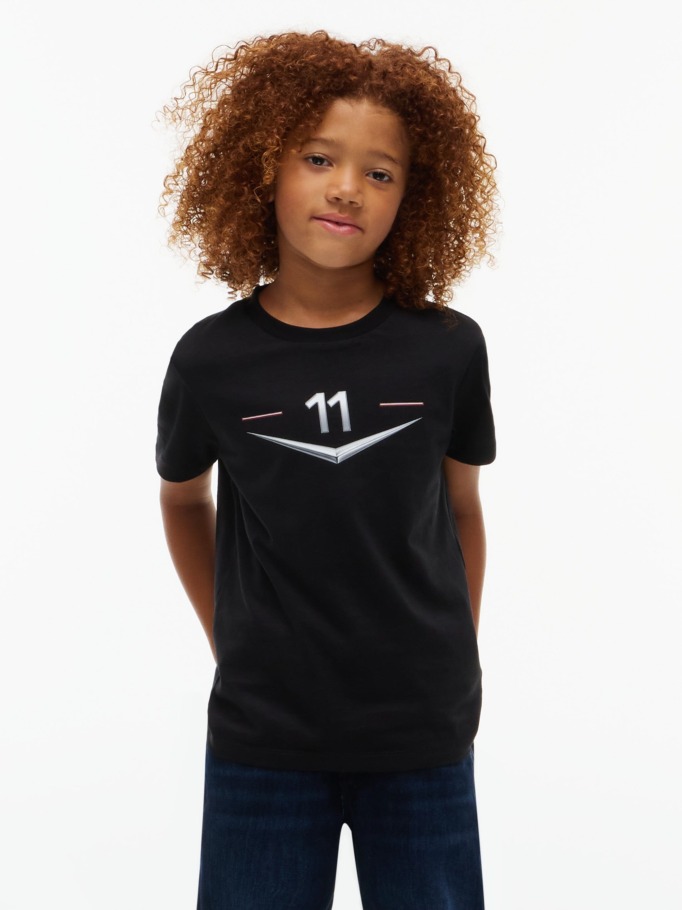 Cadillac F1 Racing Kids Sergio "Checo" Perez Chevron T-Shirt - Youth Black T-shirts Cadillac F1