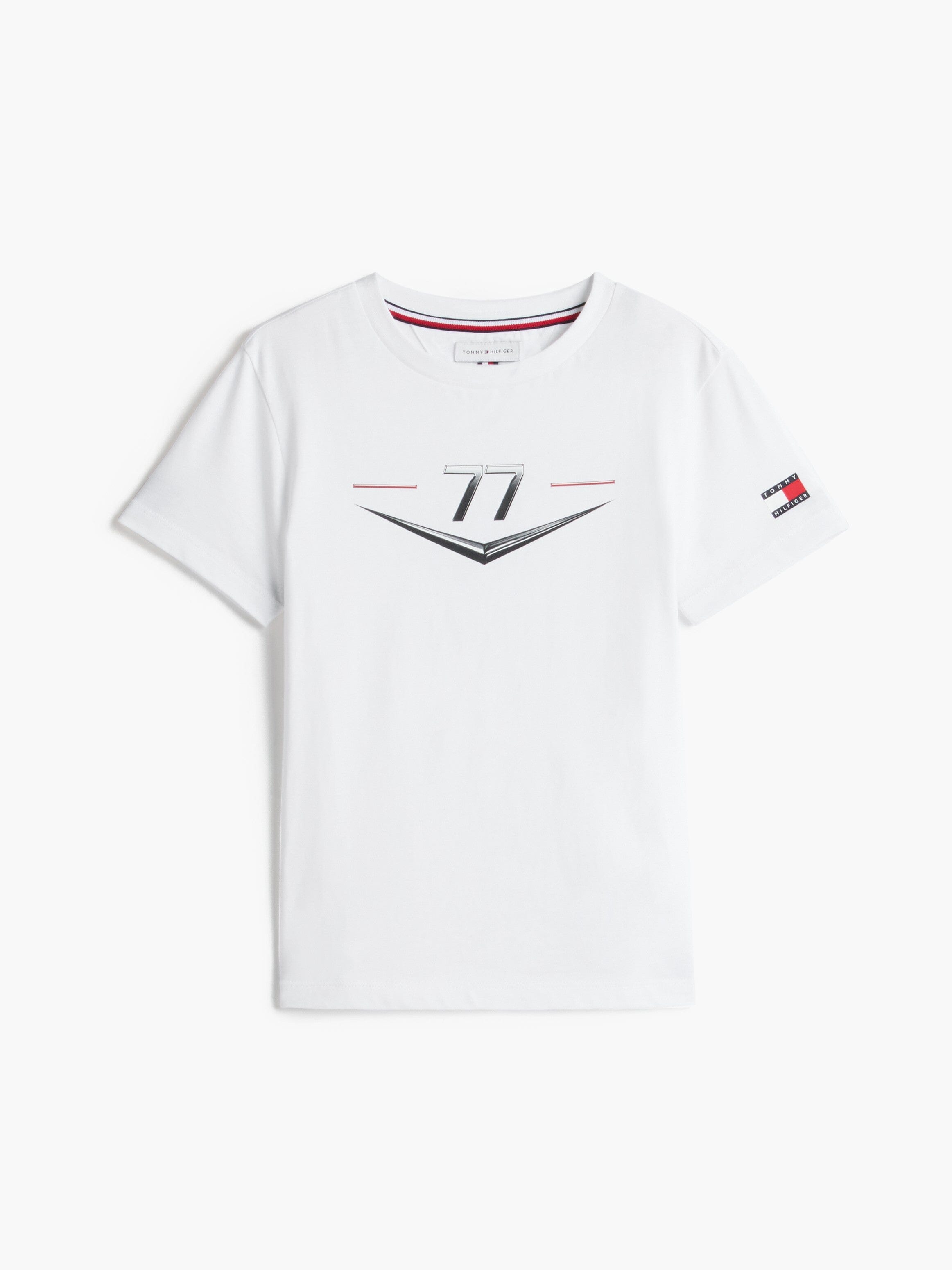 Cadillac F1 Racing Kids Valtteri Bottas Chevron T-Shirt - Youth White T-shirts Cadillac F1