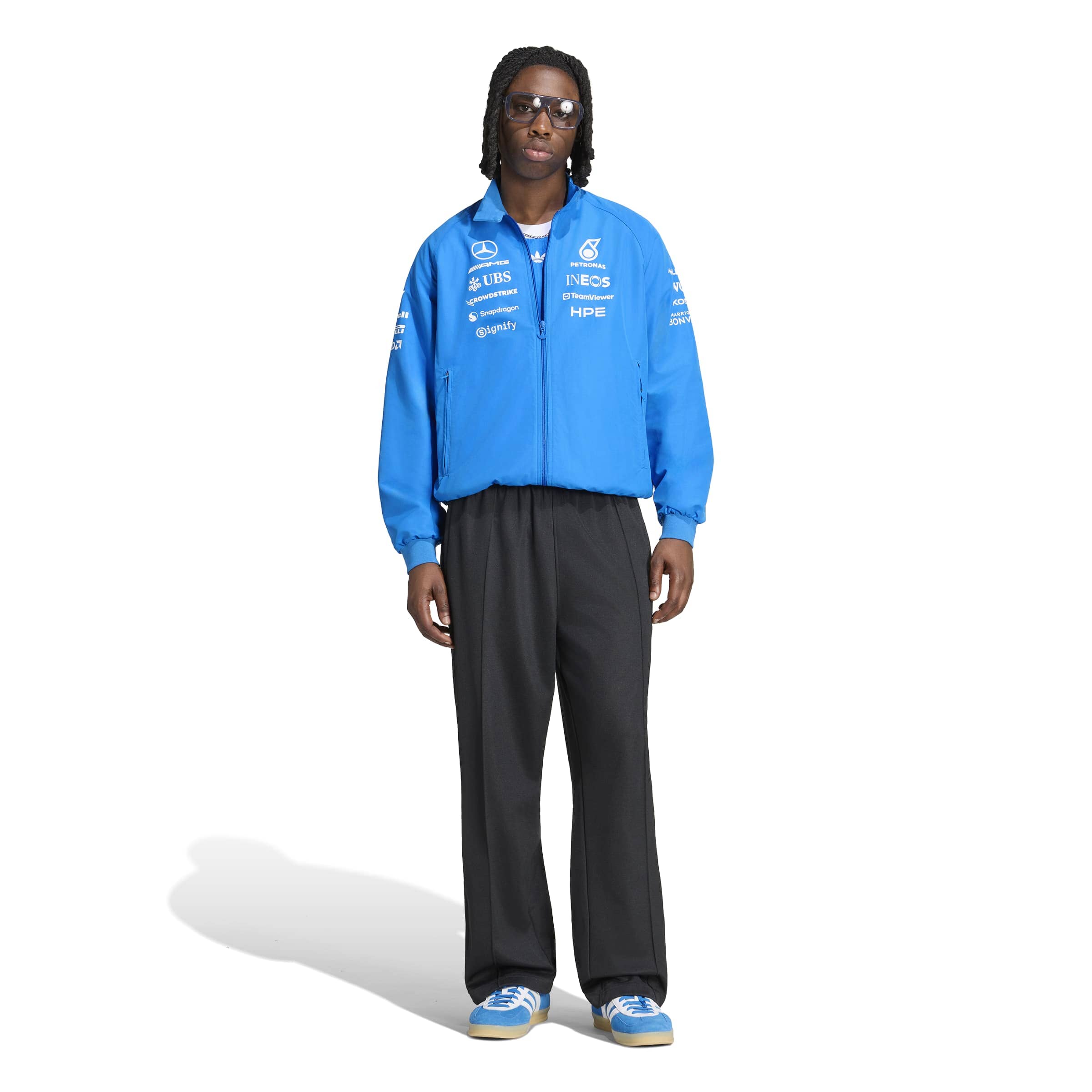 Mercedes - AMG Petronas F1 Men's Special Edition Silverstone Blue Wonder Driver Jacket Jackets Mercedes AMG Petronas