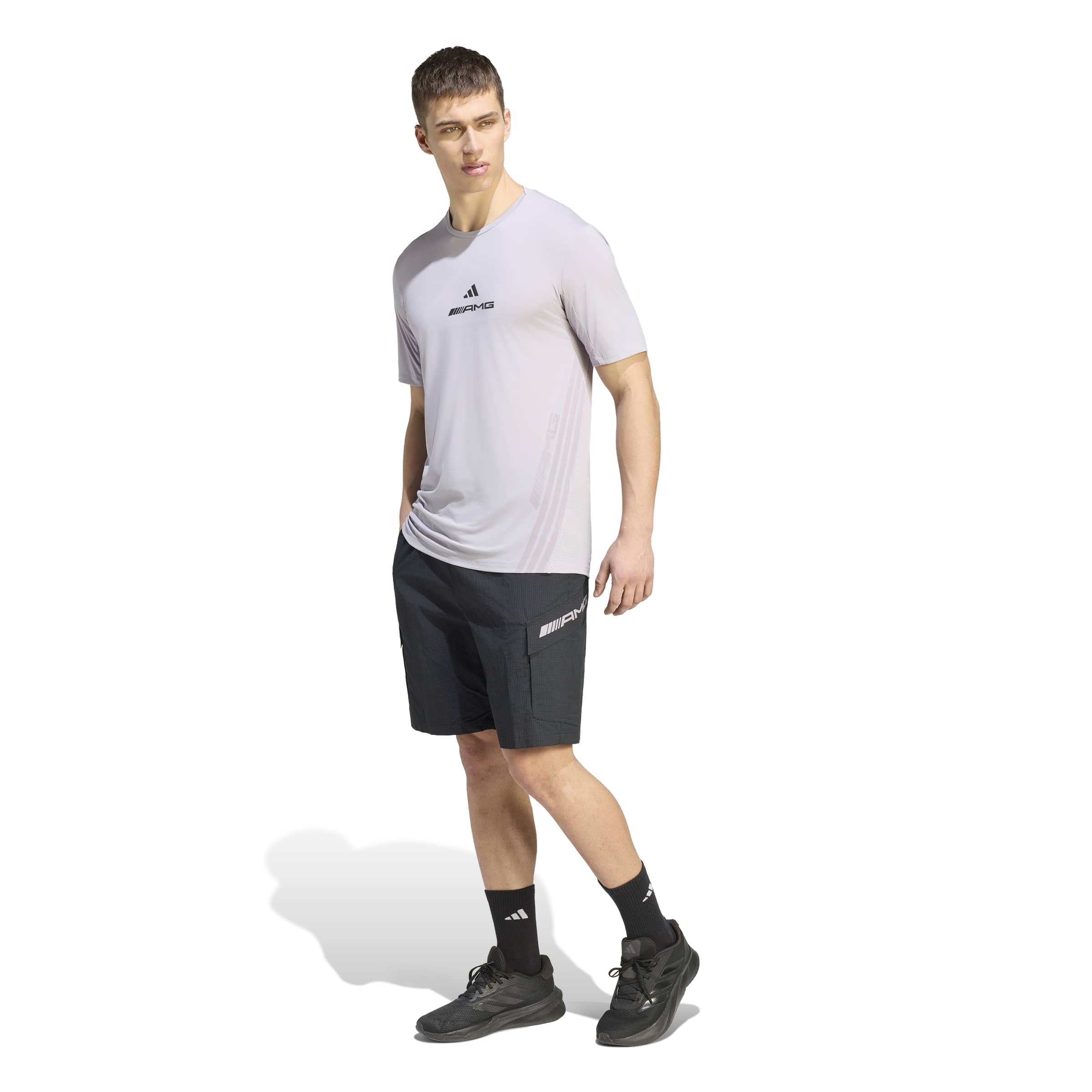 Mercedes - AMG Petronas F1 Men's Car "AMG" T-Shirt - Light Grey T-shirts Mercedes AMG Petronas