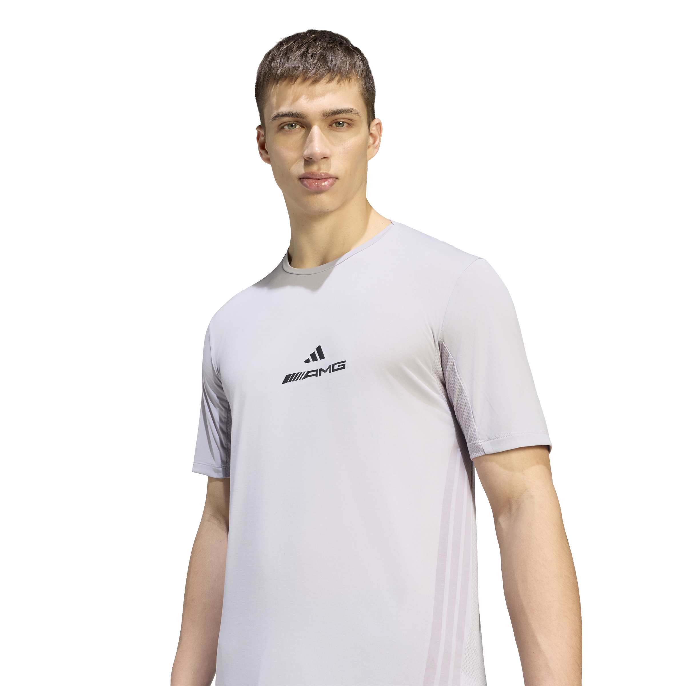 Mercedes - AMG Petronas F1 Men's Car "AMG" T-Shirt - Light Grey T-shirts Mercedes AMG Petronas
