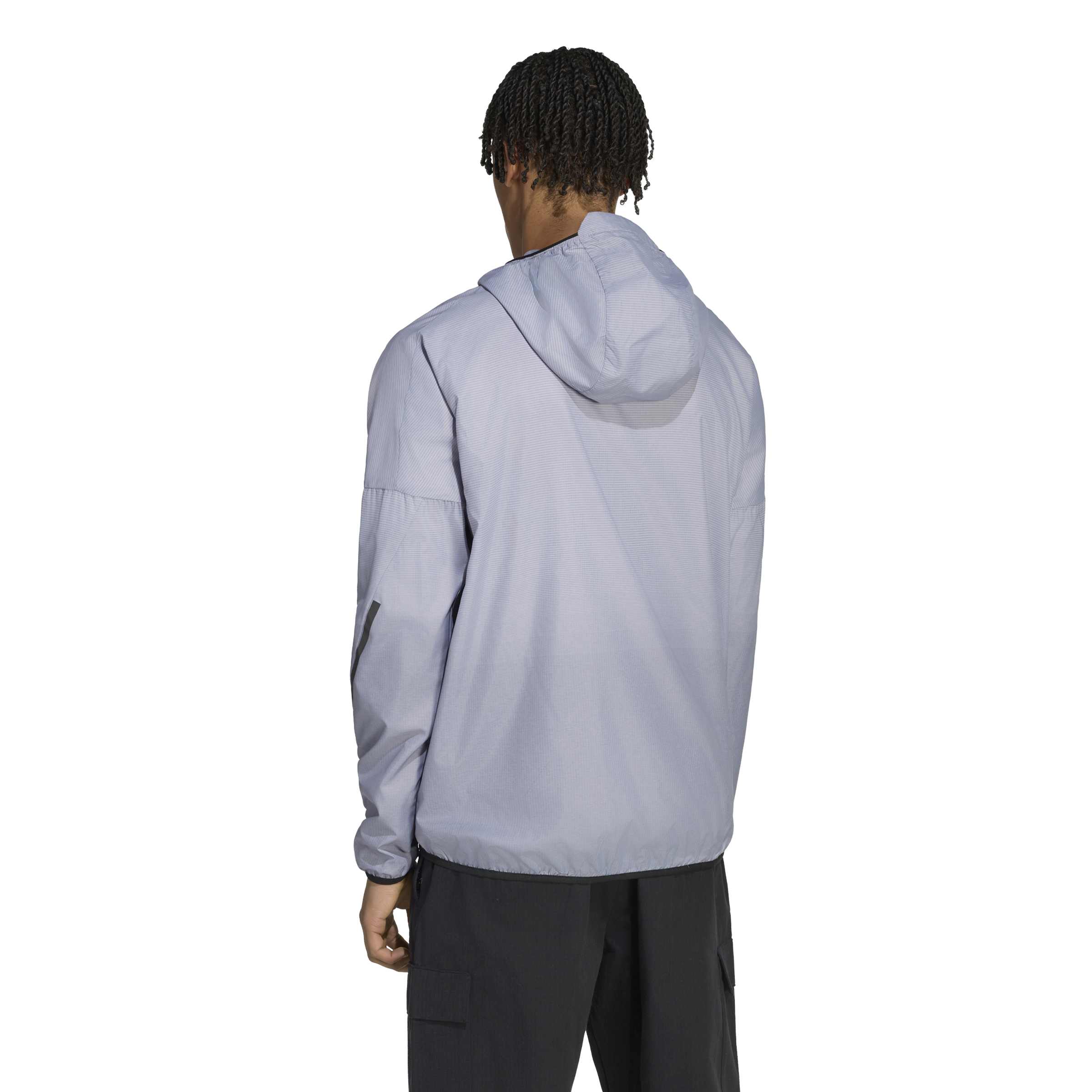 Mercedes - AMG Petronas F1 Men's "AMG" Windbreaker Jacket - Light Gray Jackets Mercedes AMG Petronas
