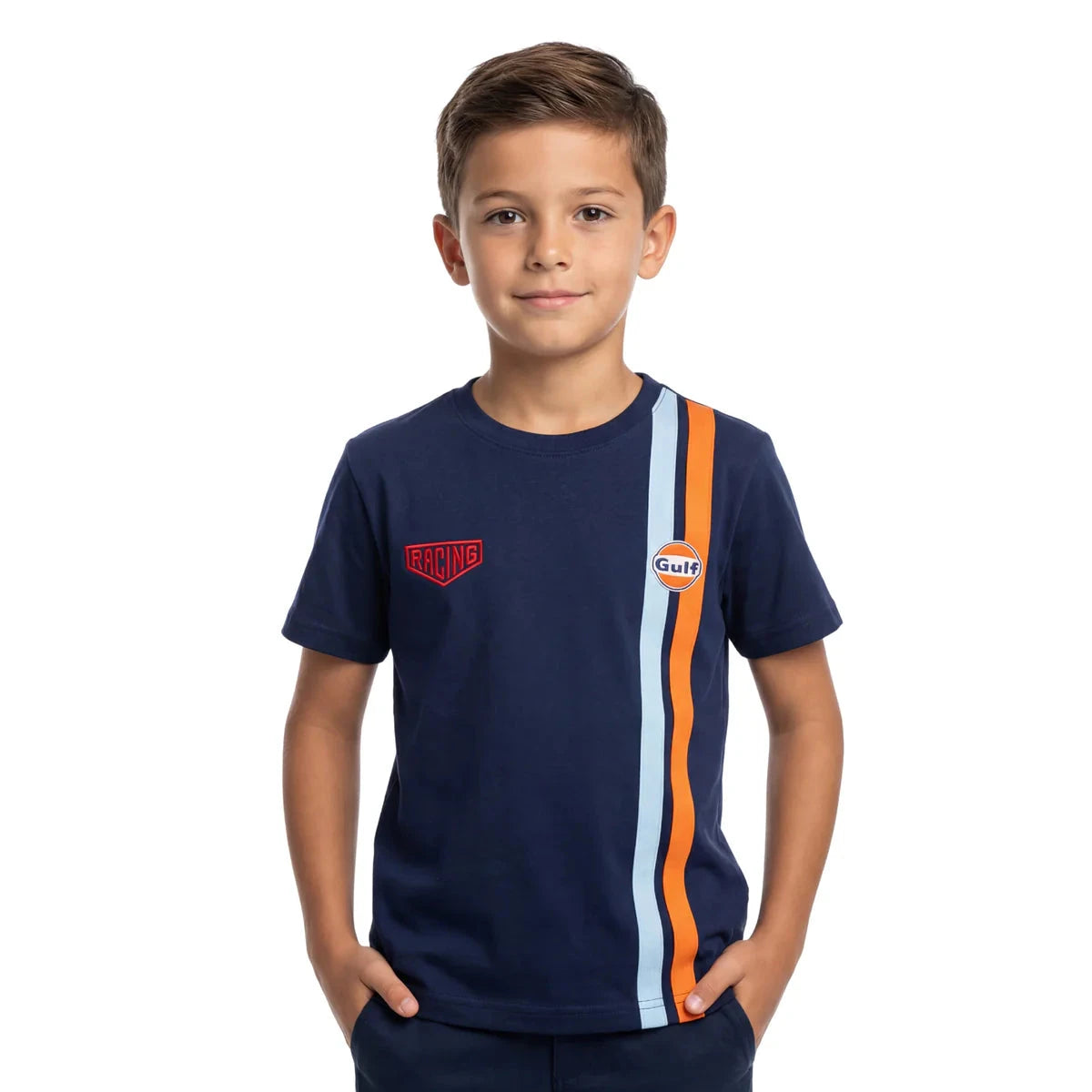 GrandPrix Originals Kids Gulf Striped T-Shirt - Youth Navy T-shirts GrandPrix Originals USA