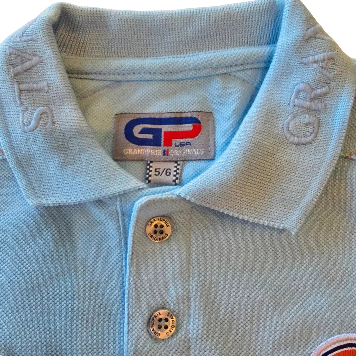 GrandPrix Originals Kids Gulf Polo Shirt - Youth Navy/Gulf Blue Polos GrandPrix Originals USA