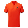 Automobili Lamborghini Squadra Corse Men's Travel Polo Shirt - Orange/White/Green Polos Automobili Lamborghini